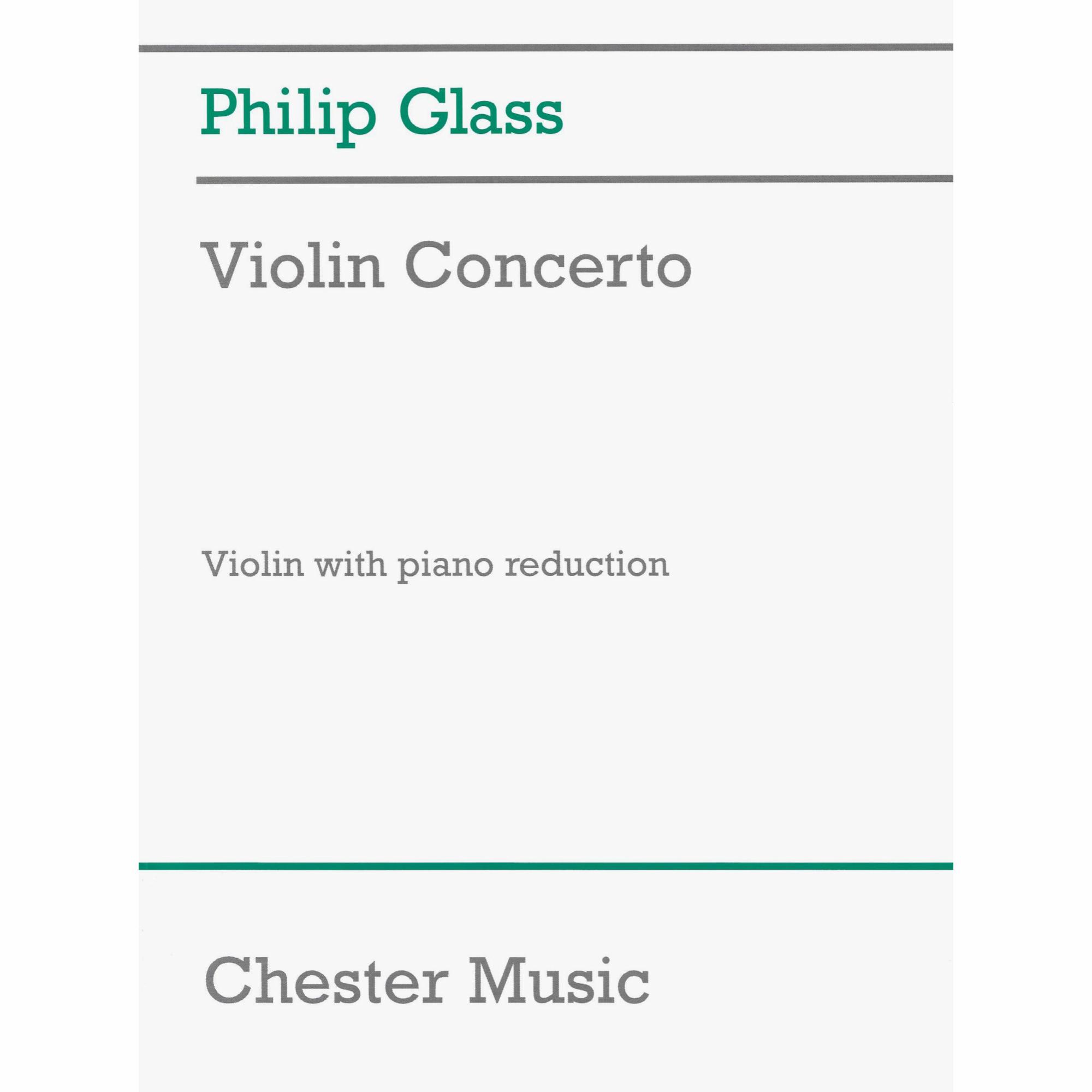 Glass -- Violin Concerto