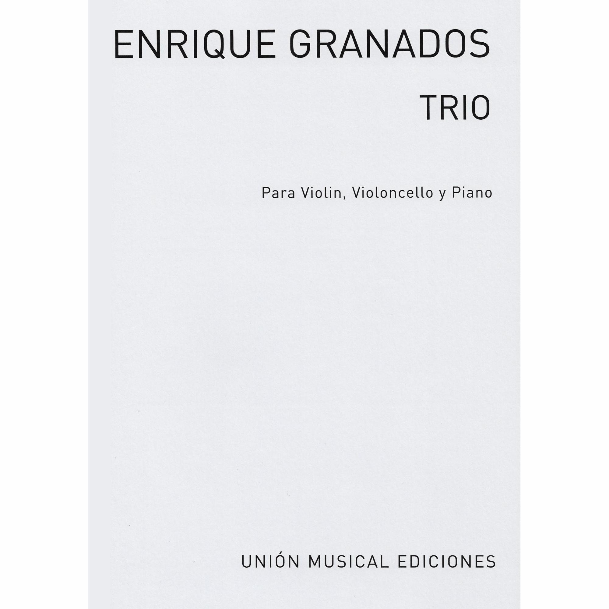 Granados -- Piano Trio, Op. 50