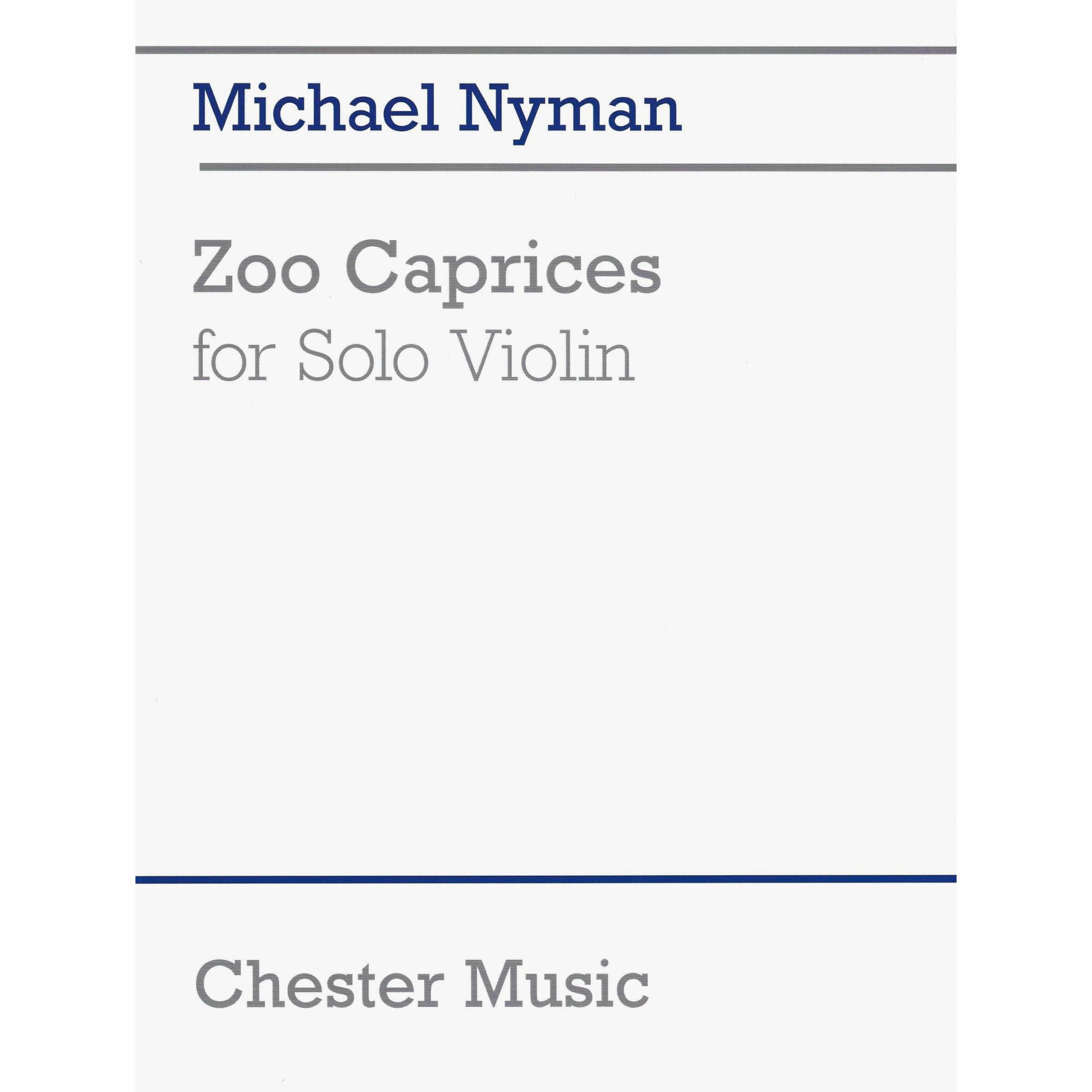 Nyman -- Zoo Caprices for Solo Violin