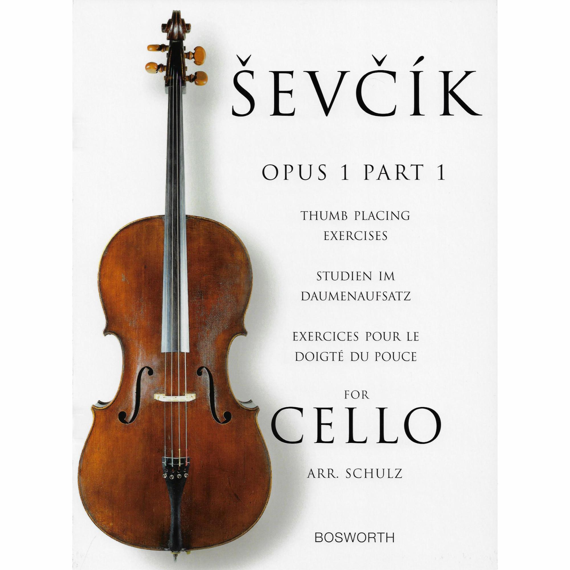 Sevcik -- Thumb Placing Exercises, Op. 1, Part 1 for Cello