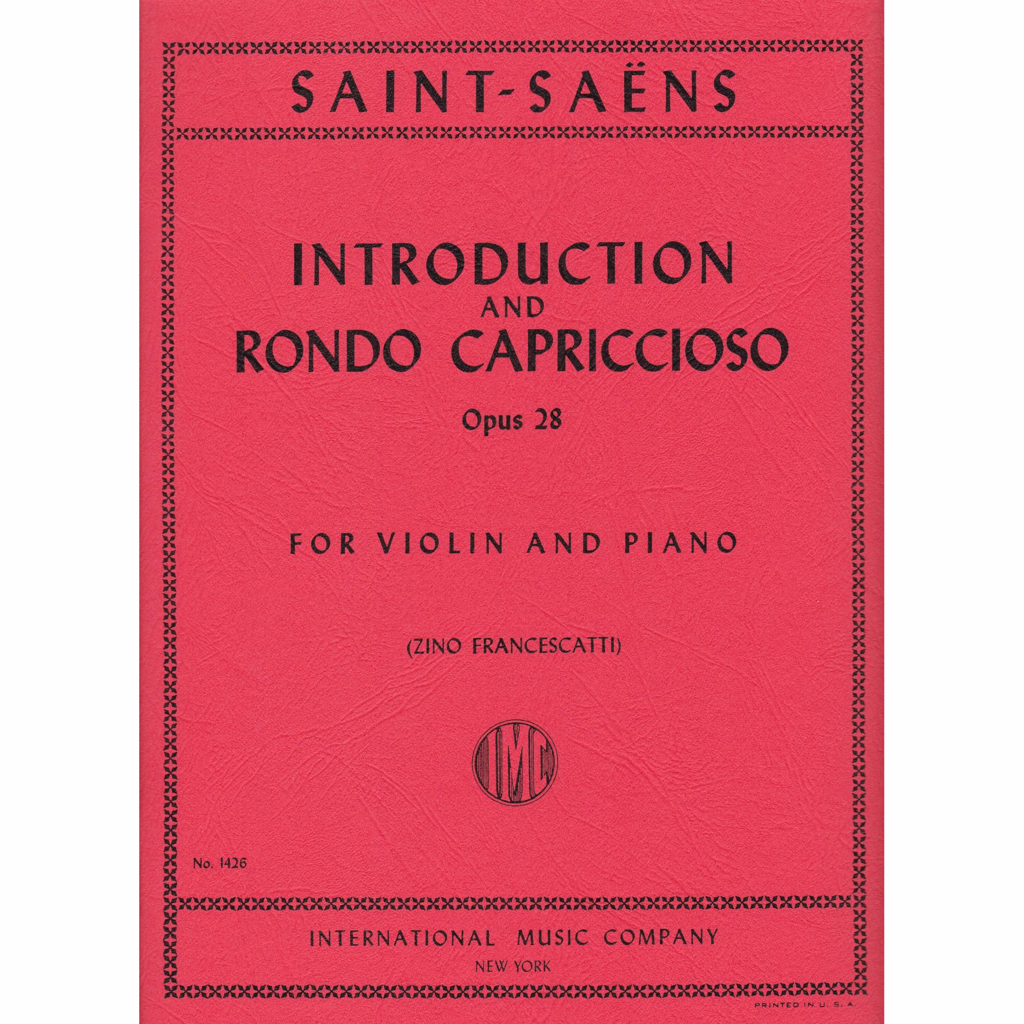 Introduction and Rondo Capriccioso for Violin and Piano, Op. 28