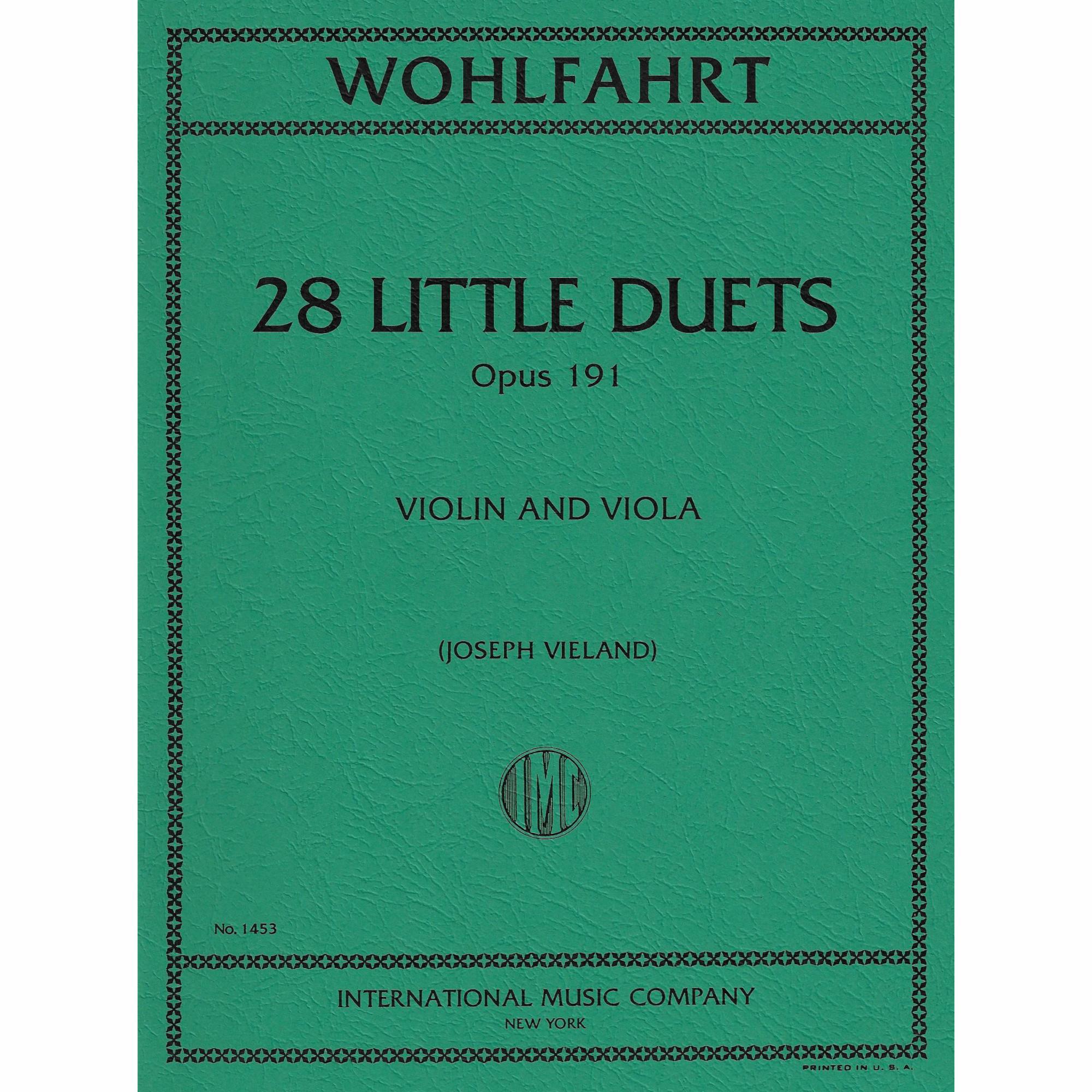 R. Wohlfahrt -- 28 Little Duets, Op. 191 for Violin and Viola