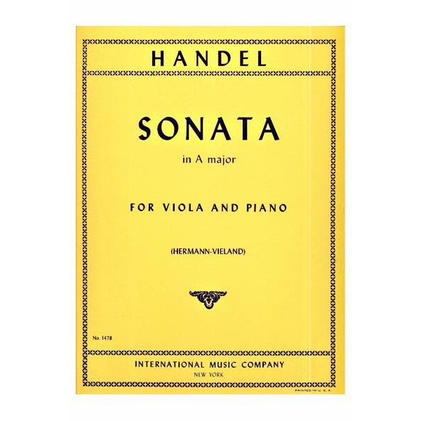 Sonata in A Major for Viola and Piano