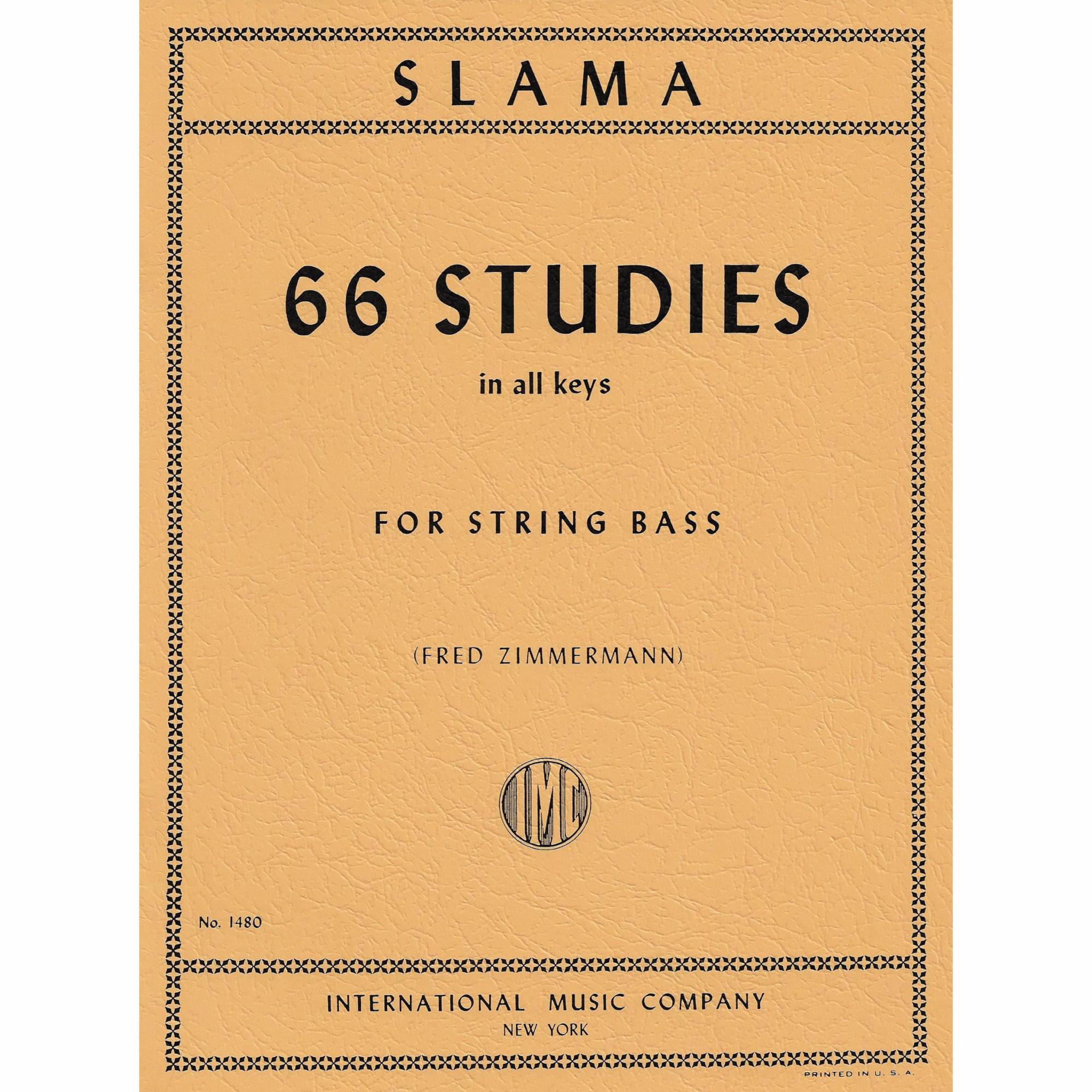 Slama -- 66 Studies in All Keys for Bass