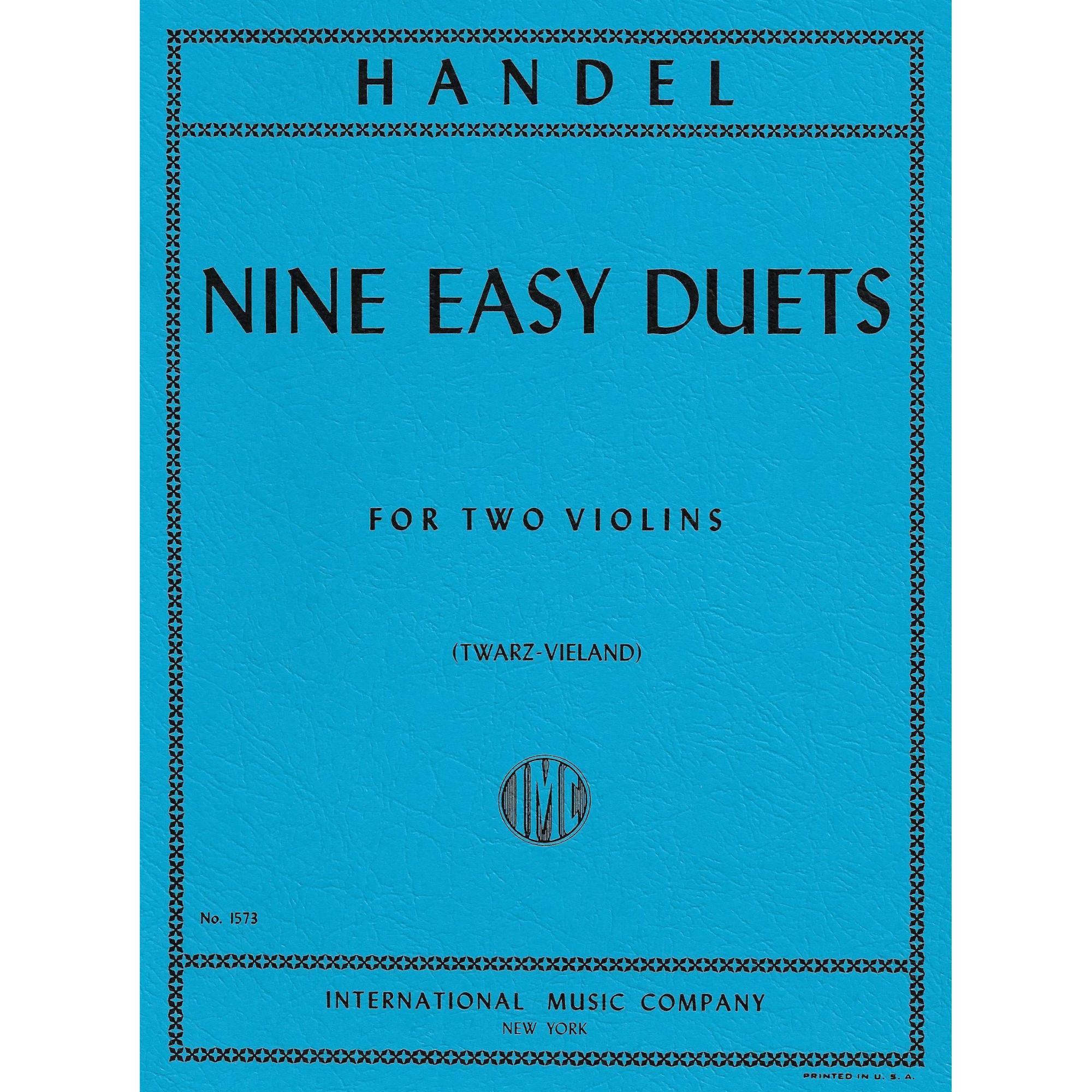 Handel -- Nine Easy Duets for Two Violins