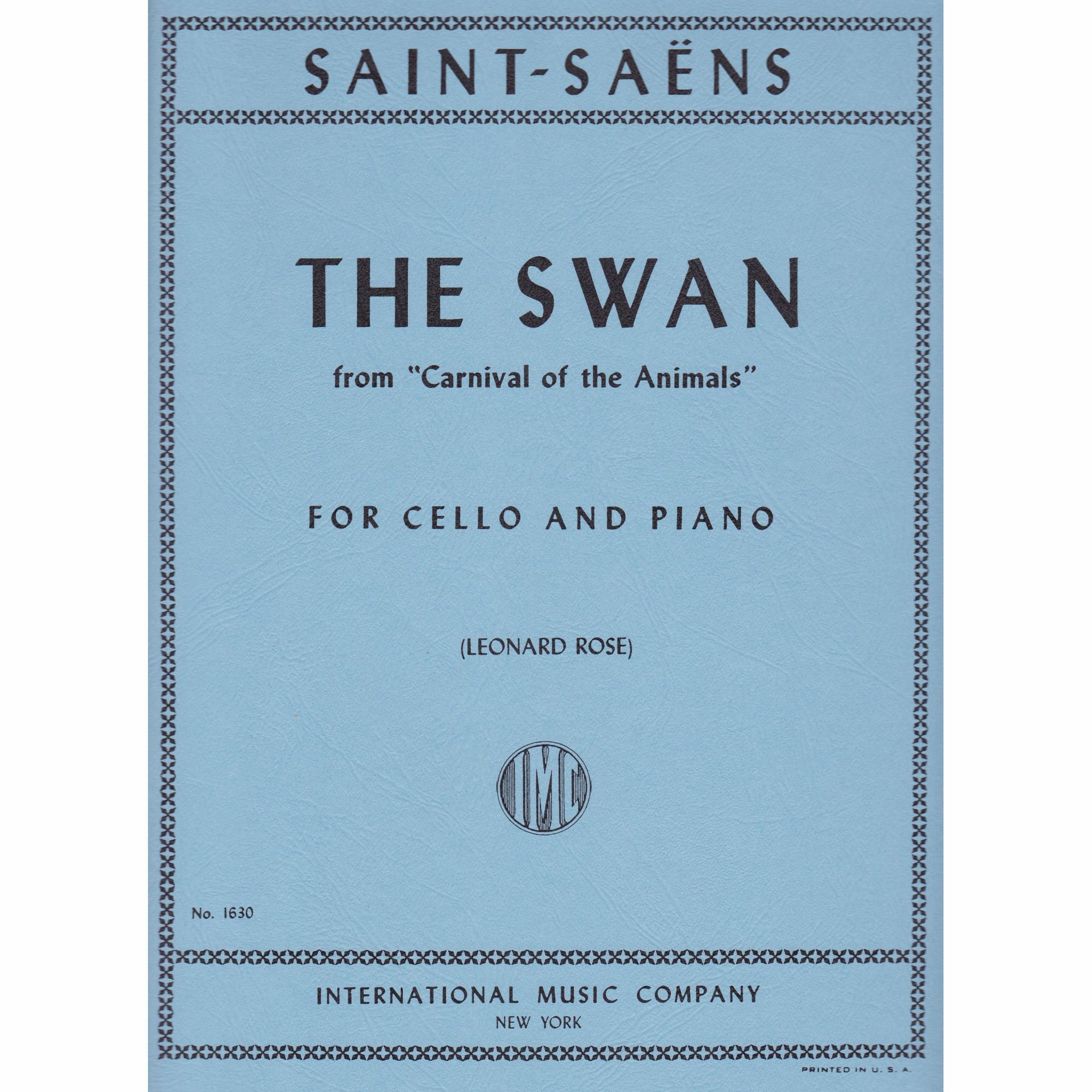 The Swan for Cello and Piano