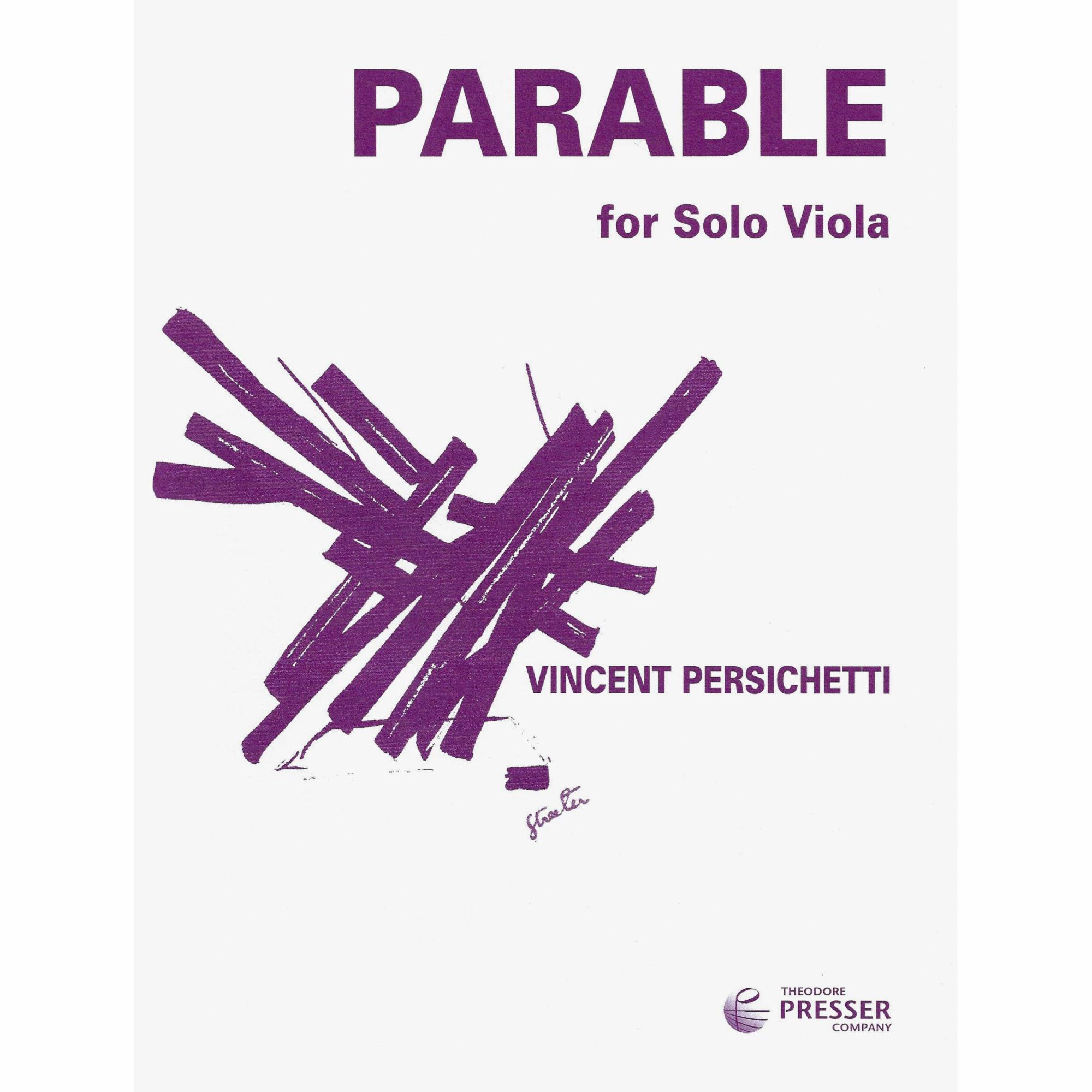 Persichetti -- Parable XVI, Op. 130 for Solo Viola