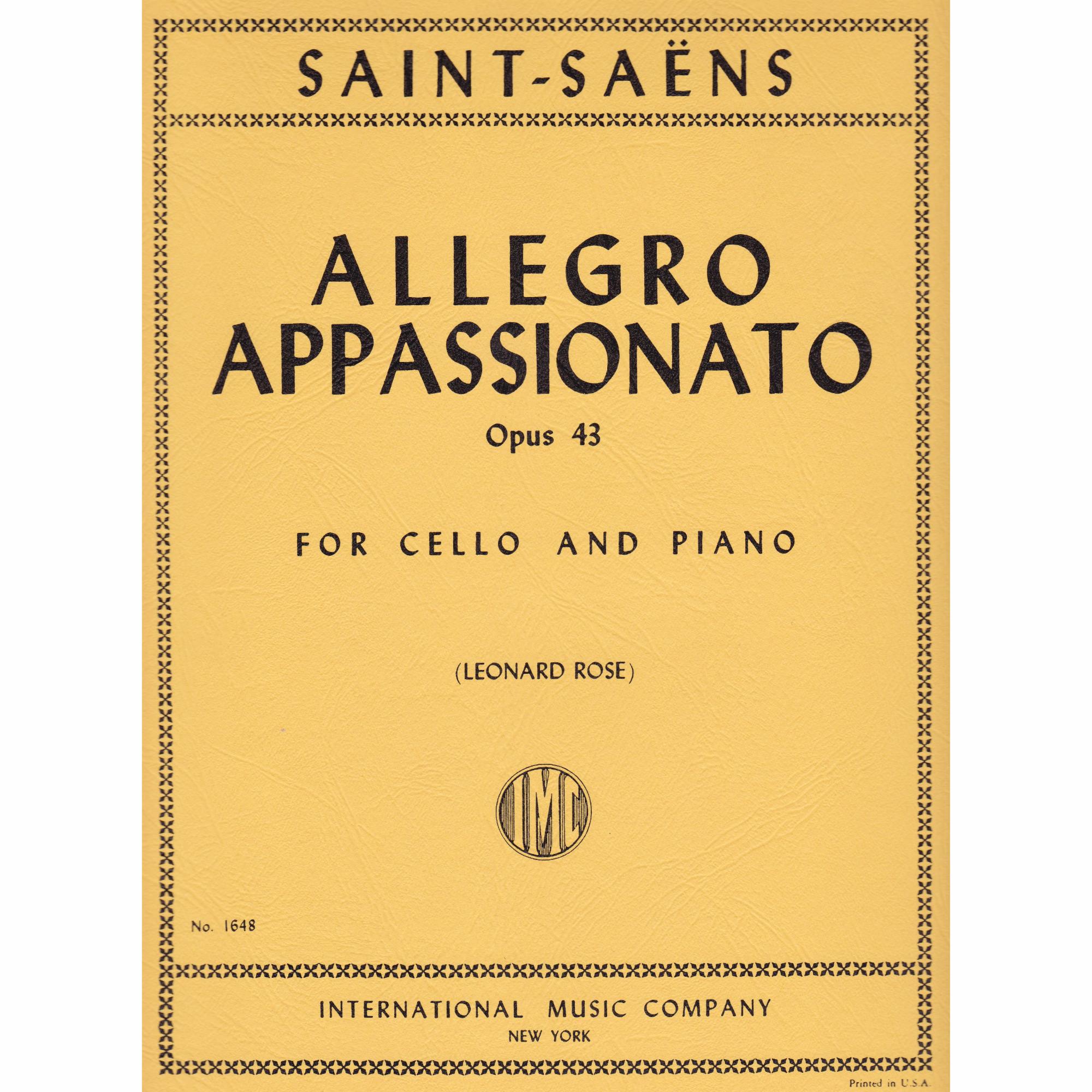 Allegro Appassionato for Cello and Piano, Op. 43
