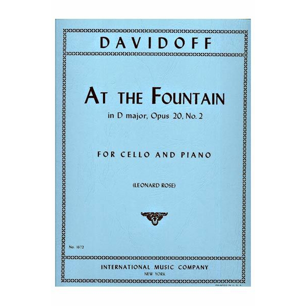 At the Fountain, Op. 20, No.2 (Cello)