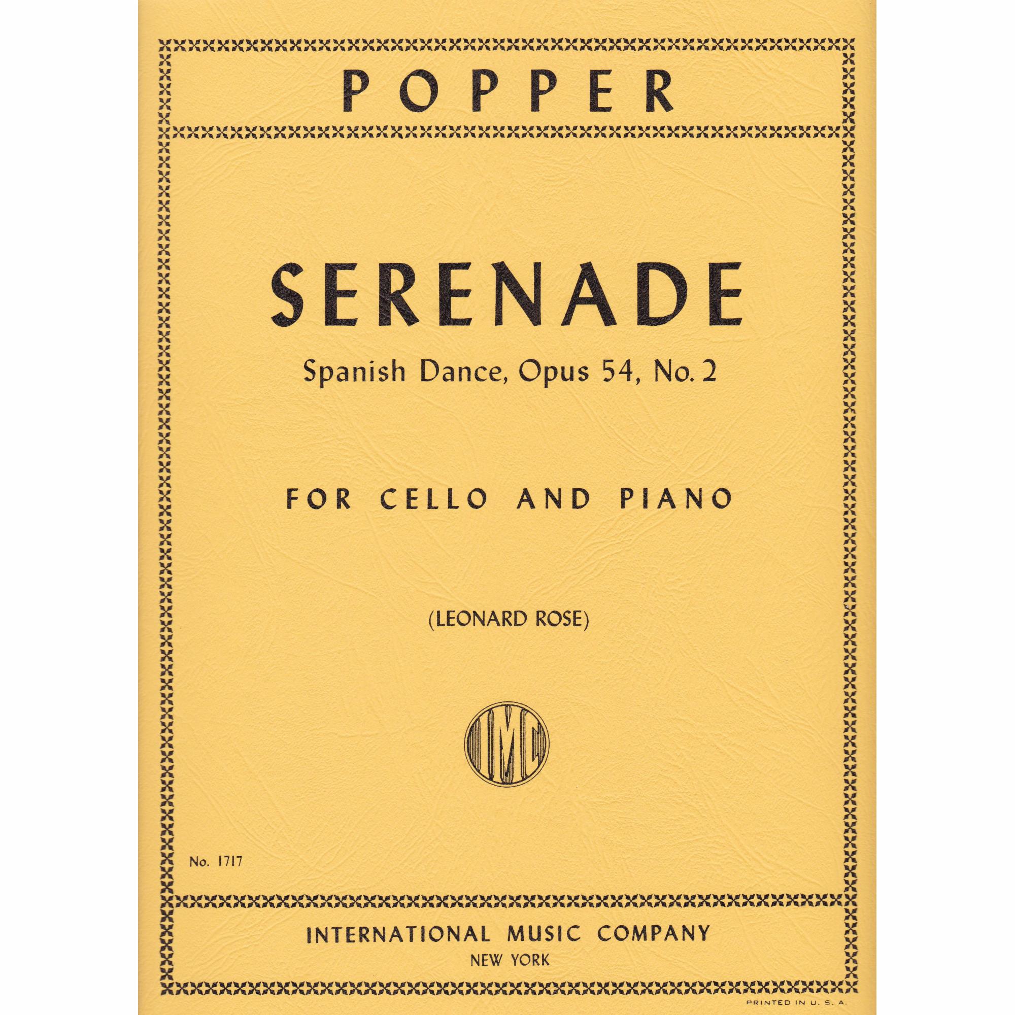 Serenade for Cello and Piano, Op. 54, No. 2