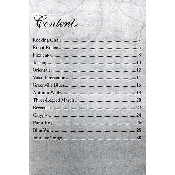 Table Of Contents