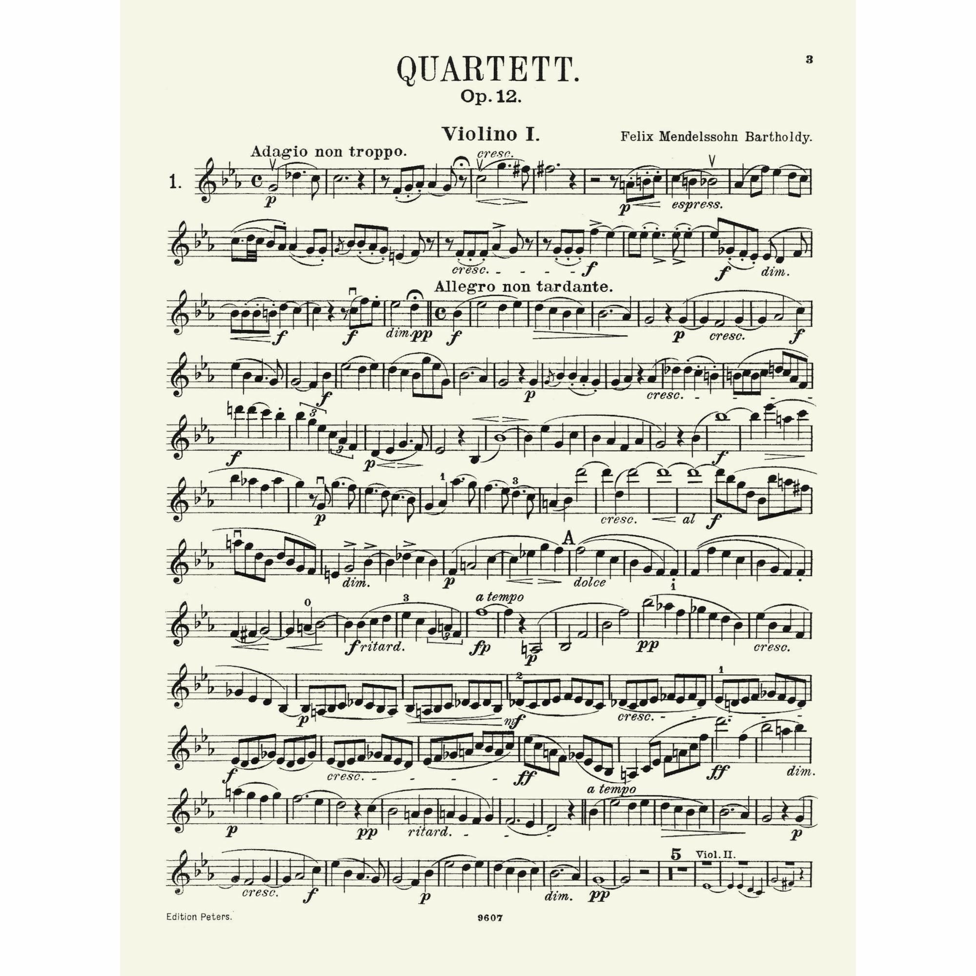 Sample: Violin I (Pg. 3)