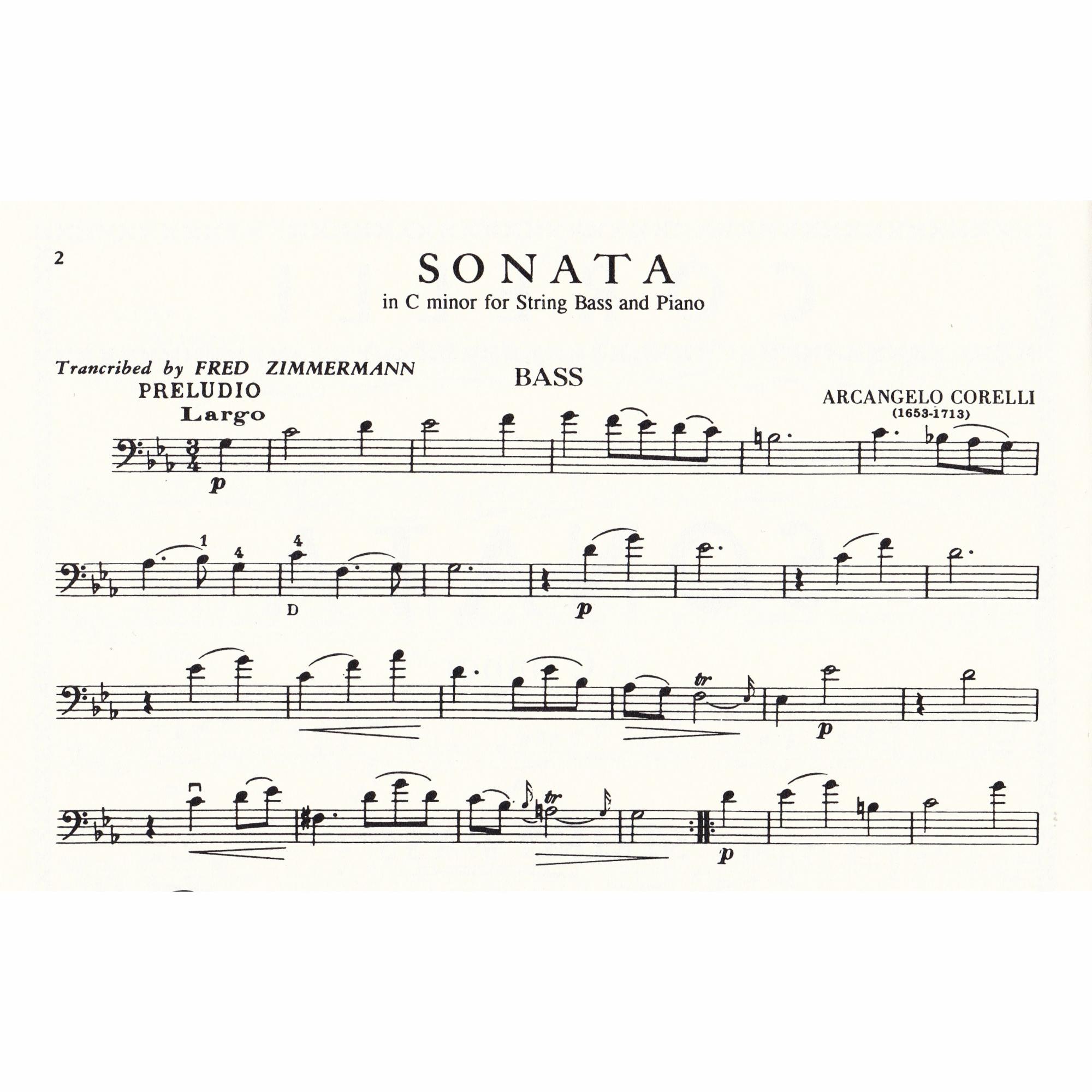 Bass Sonata in C Minor, Op. 5, No. 8