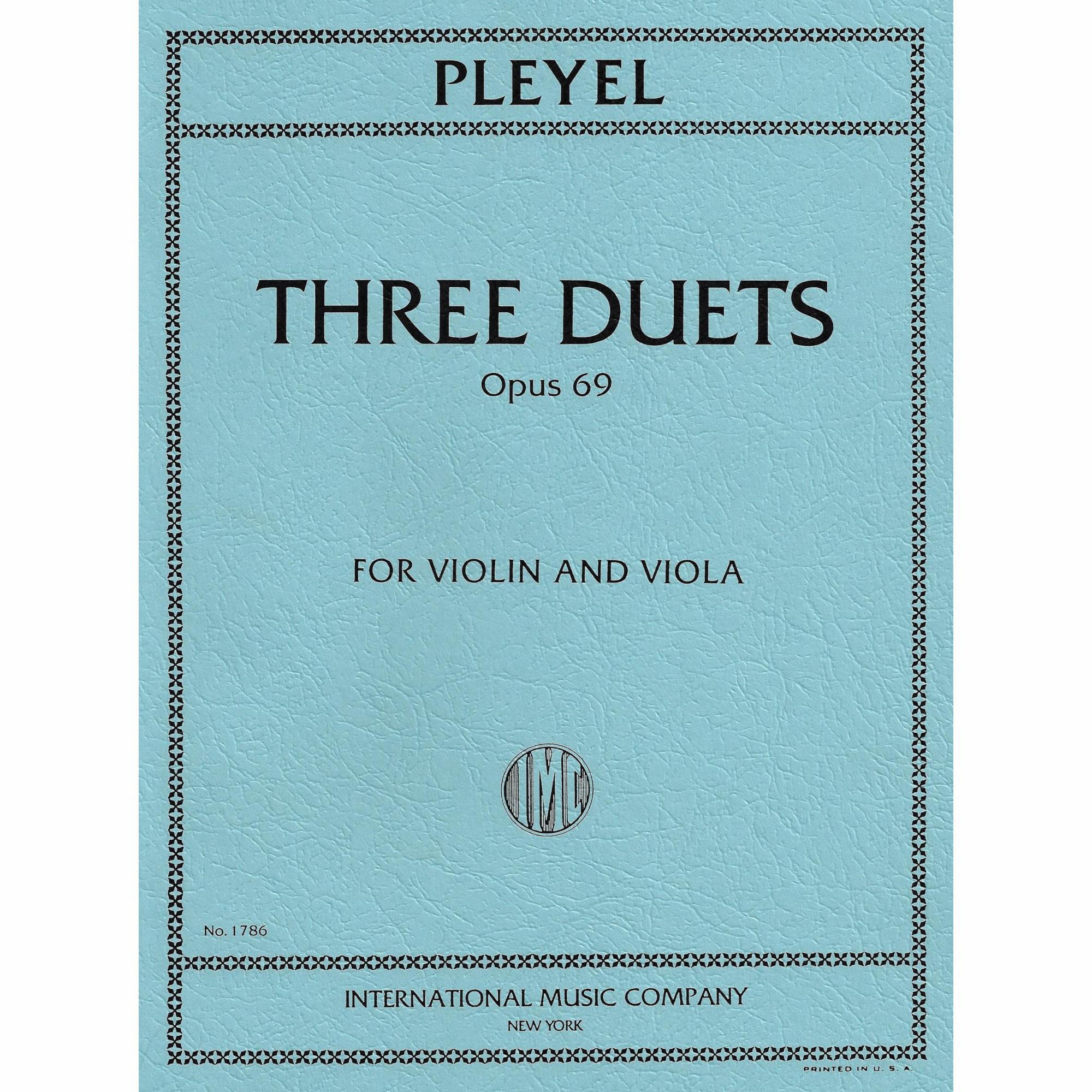 Pleyel -- Three Duets, Op. 69 for Violin and Viola