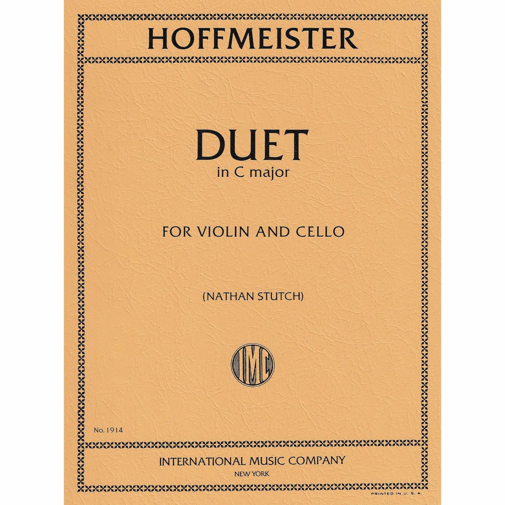 Hoffmeister -- Duet in C Major for Violin and Cello