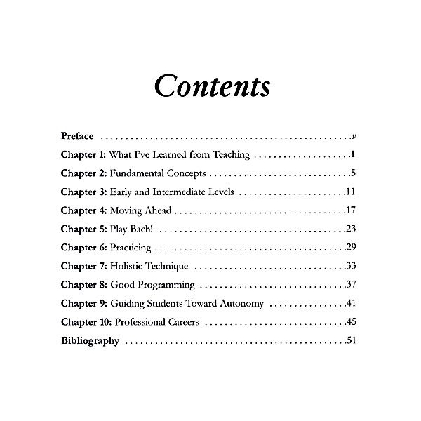 Table Of Contents