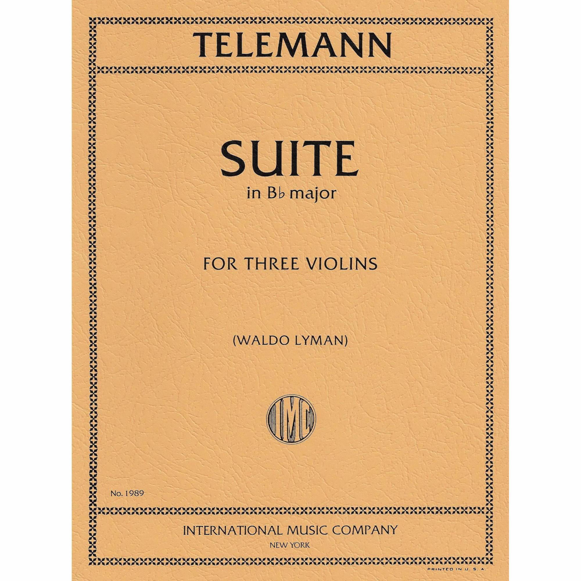 Telemann -- Suite in B-Flat Major for Three Violins