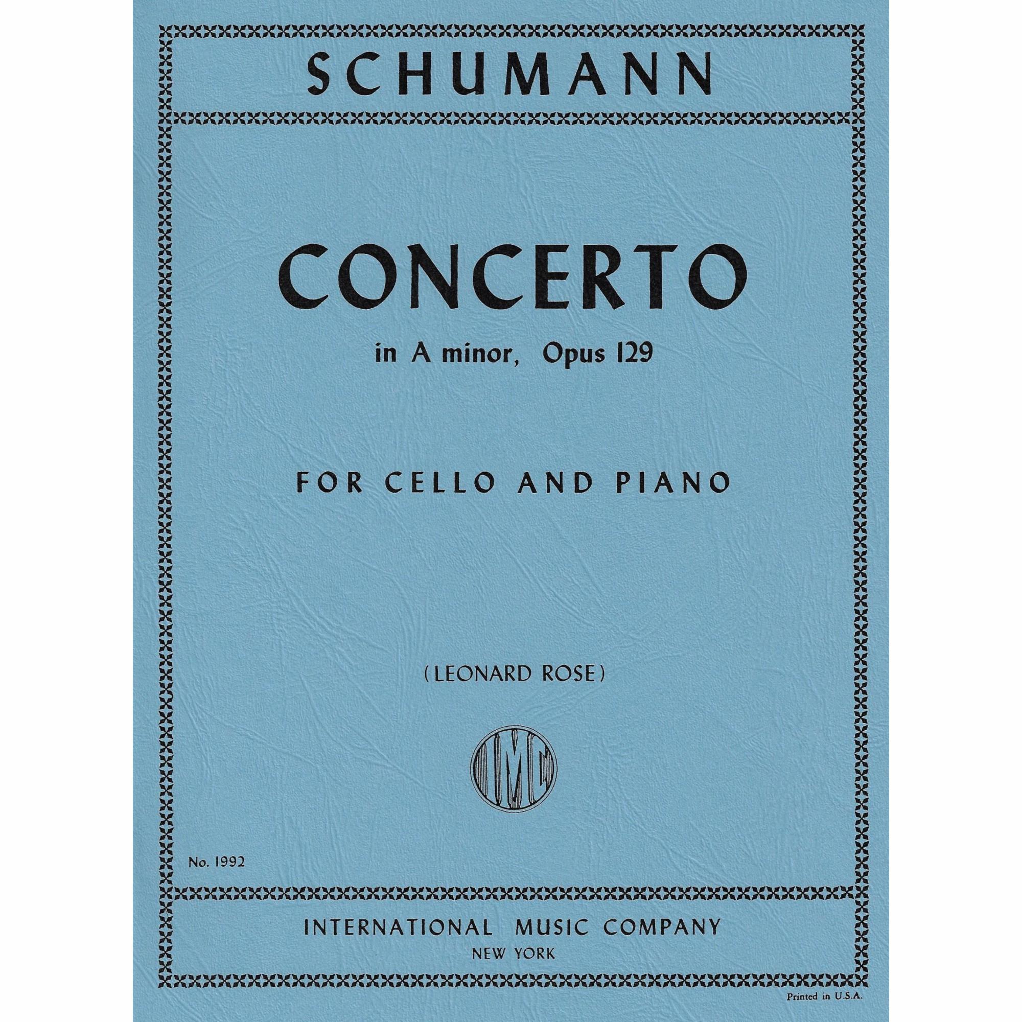 Cello Concerto in A Minor, Op. 129