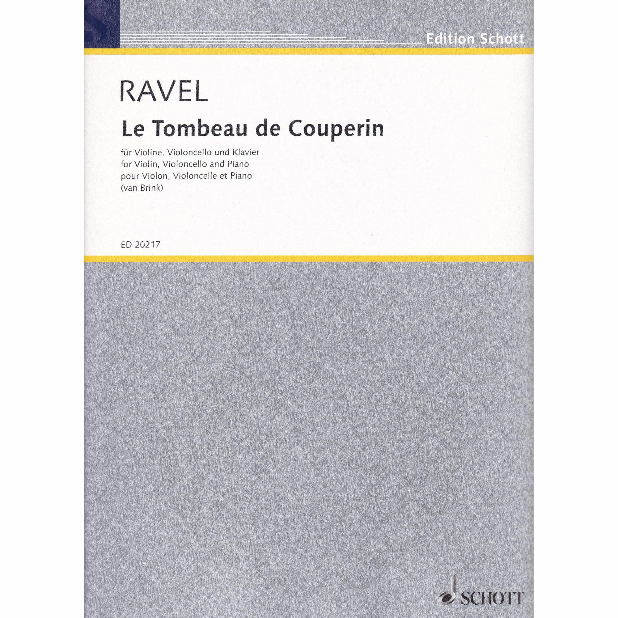 Le Tombeau de Couperin for Piano Trio 