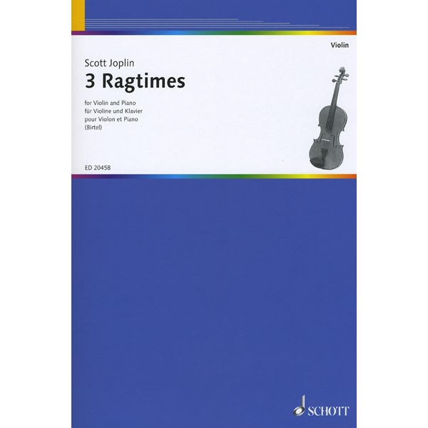 3 Ragtimes for Violin and Piano
