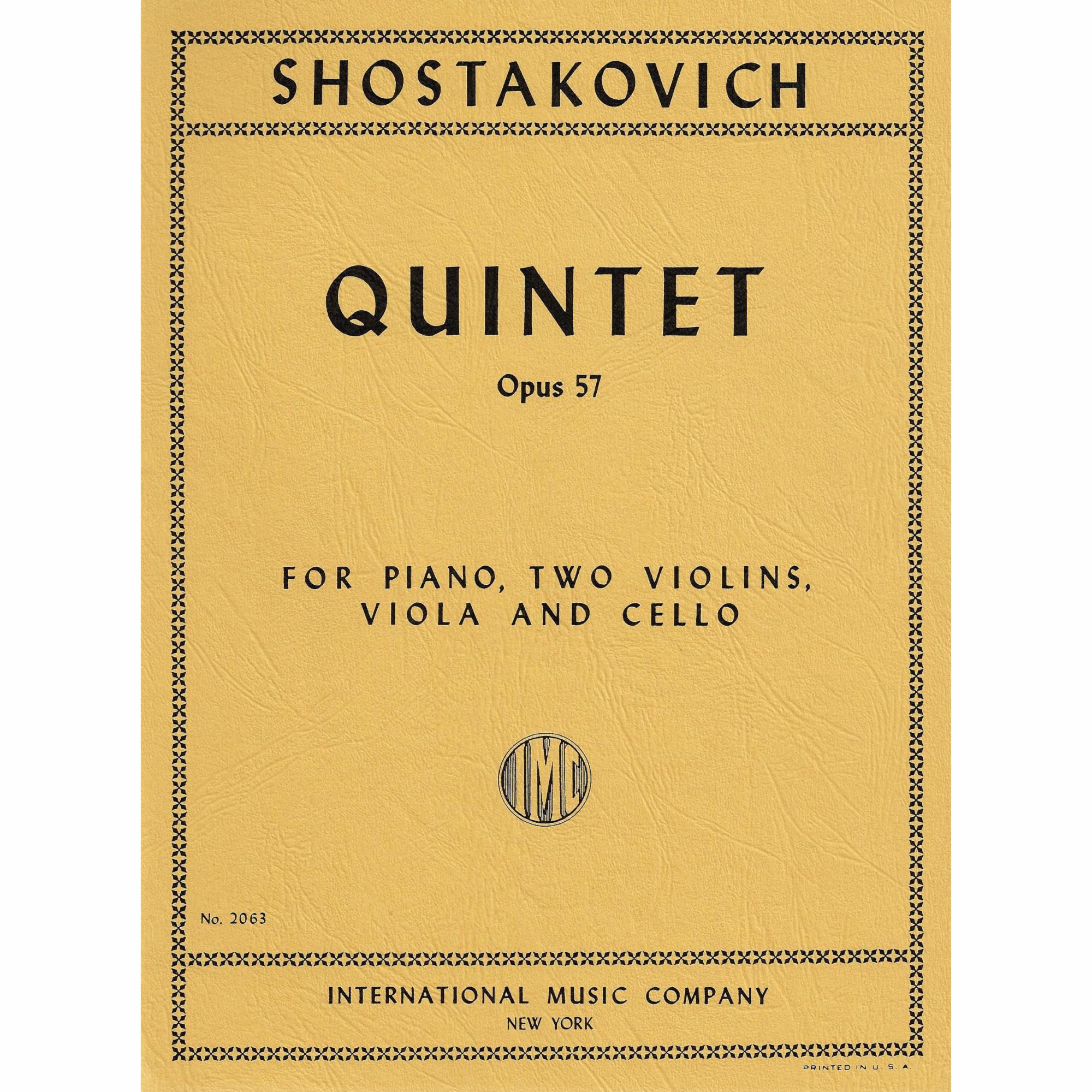 Shostakovich -- Piano Quintet, Op. 57