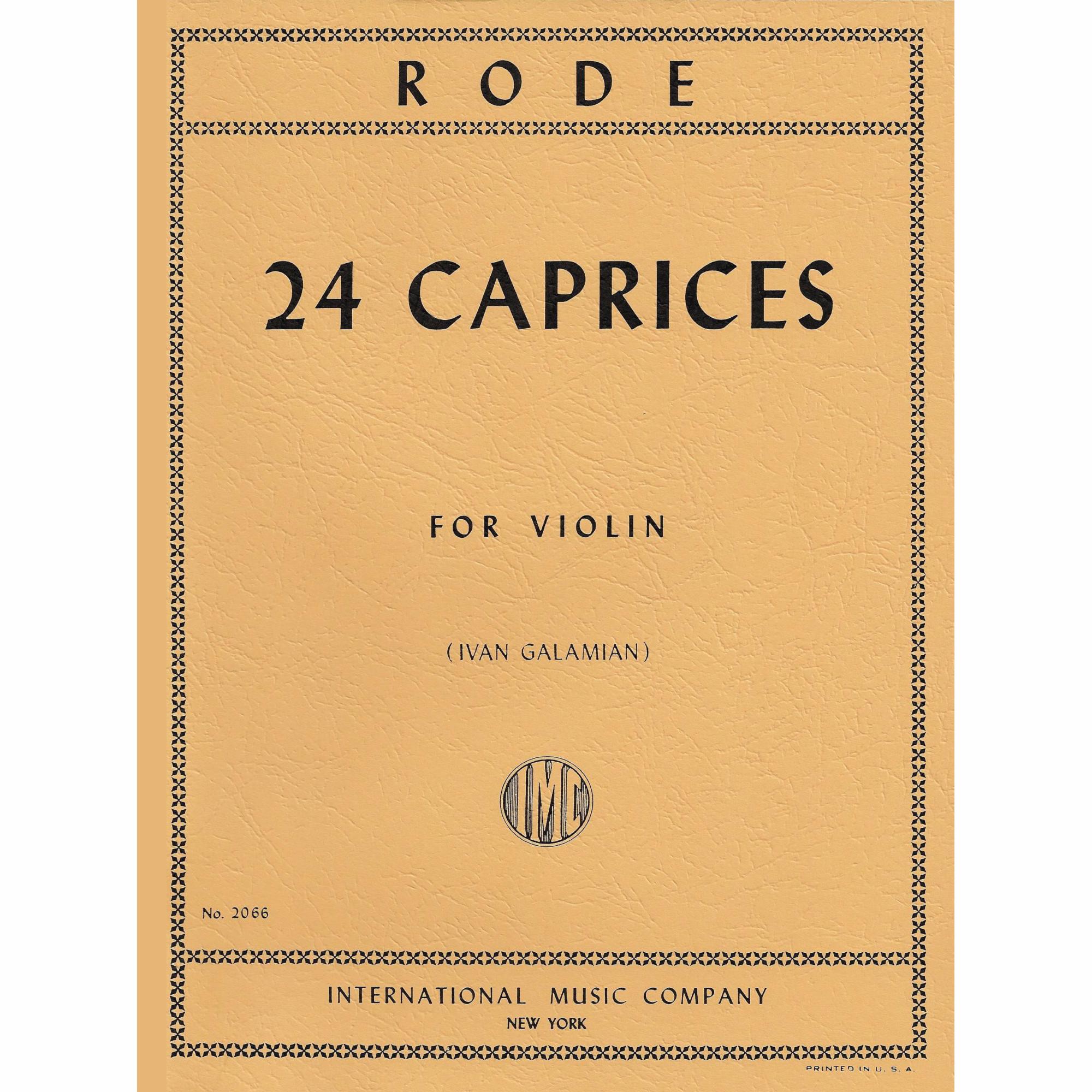 Rode -- 24 Caprices for Solo Violin