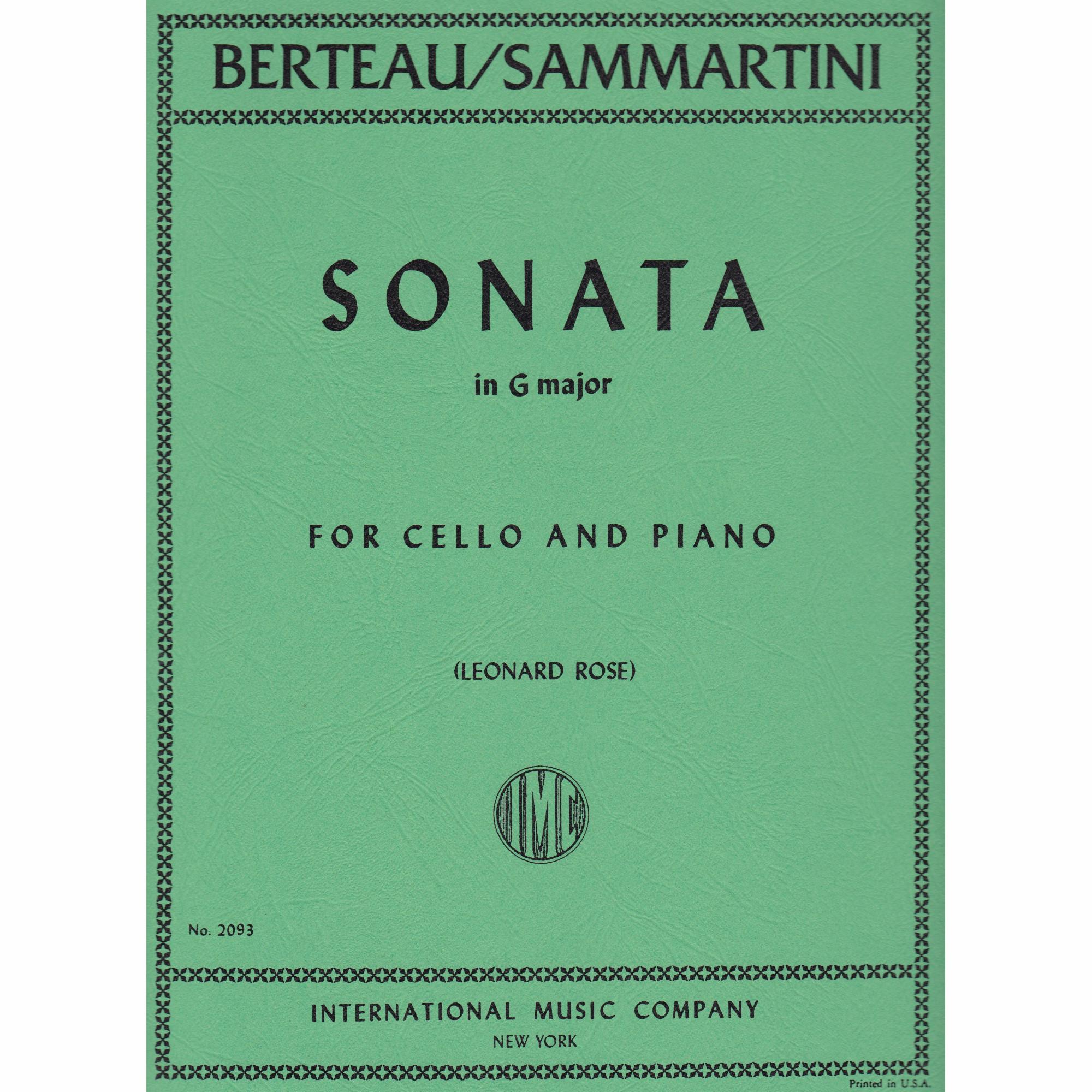 Cello Sonata in G Major