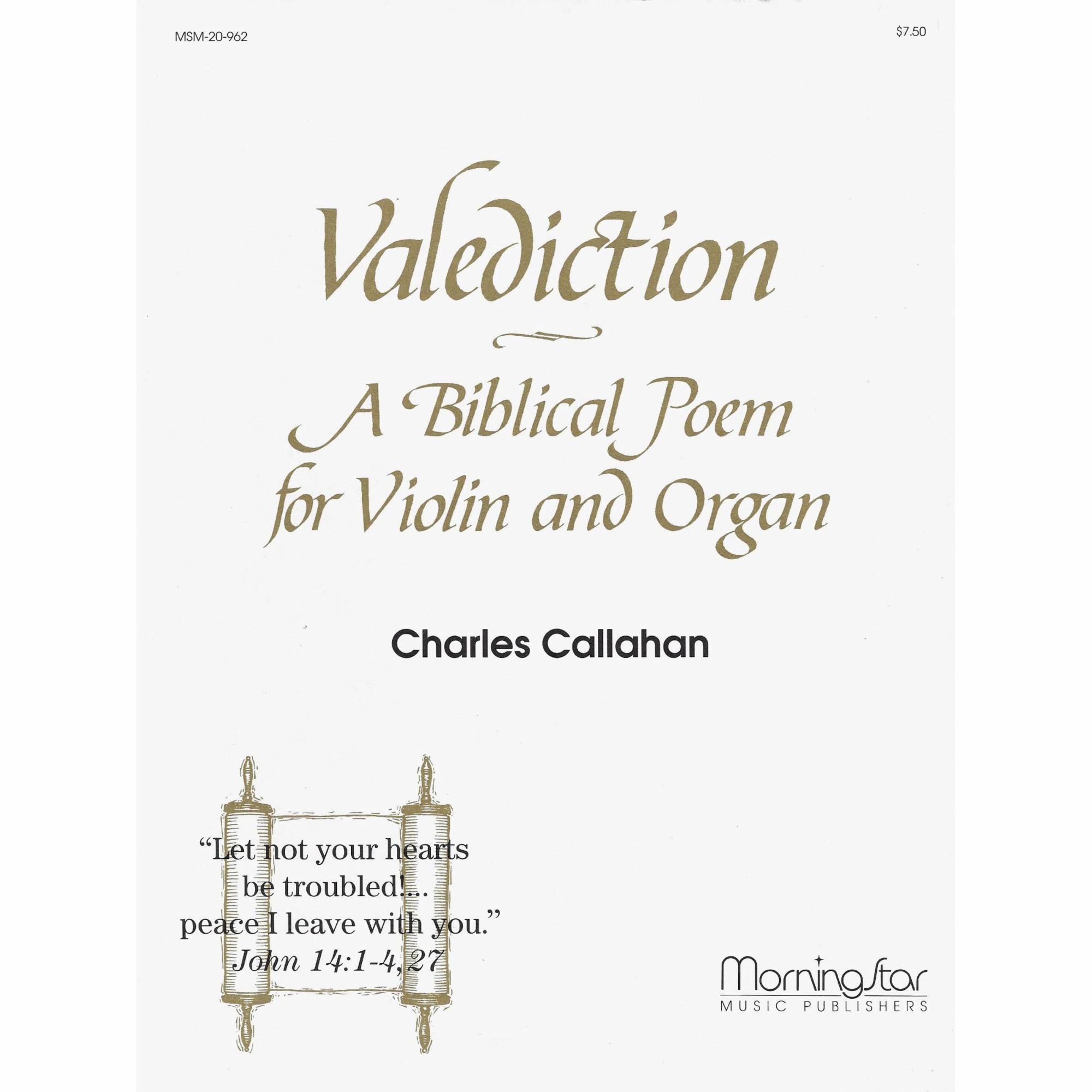 Valediction: A Biblical Poem for Violin and Organ