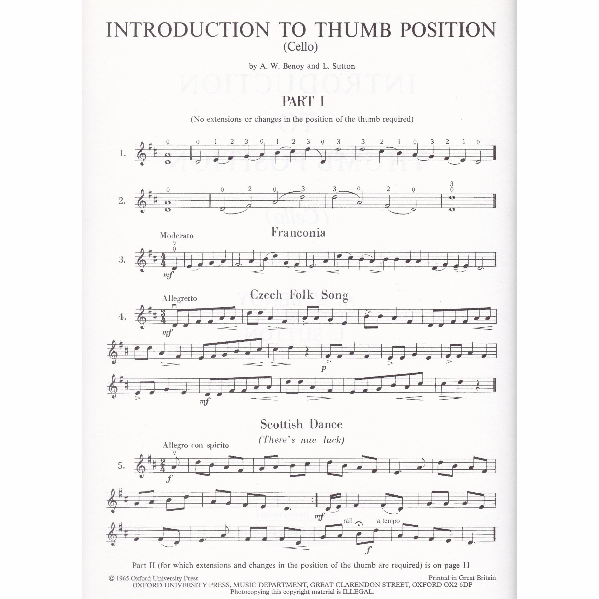 Introduction to Thumb Position on the Cello 