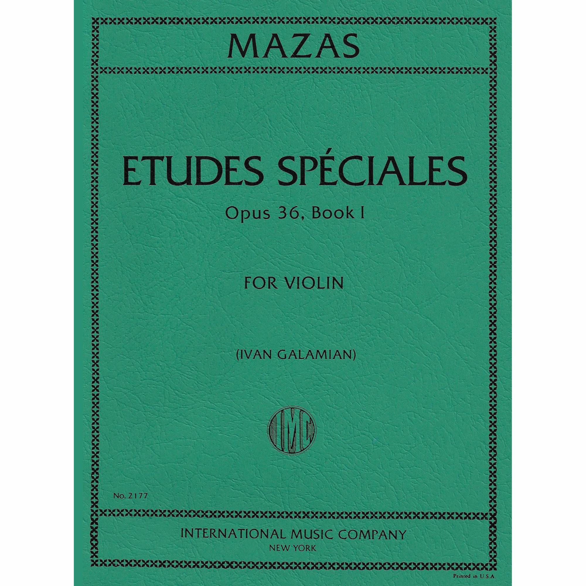 Mazas -- Etudes Speciales and Brilliantes, Op. 36 for Violin
