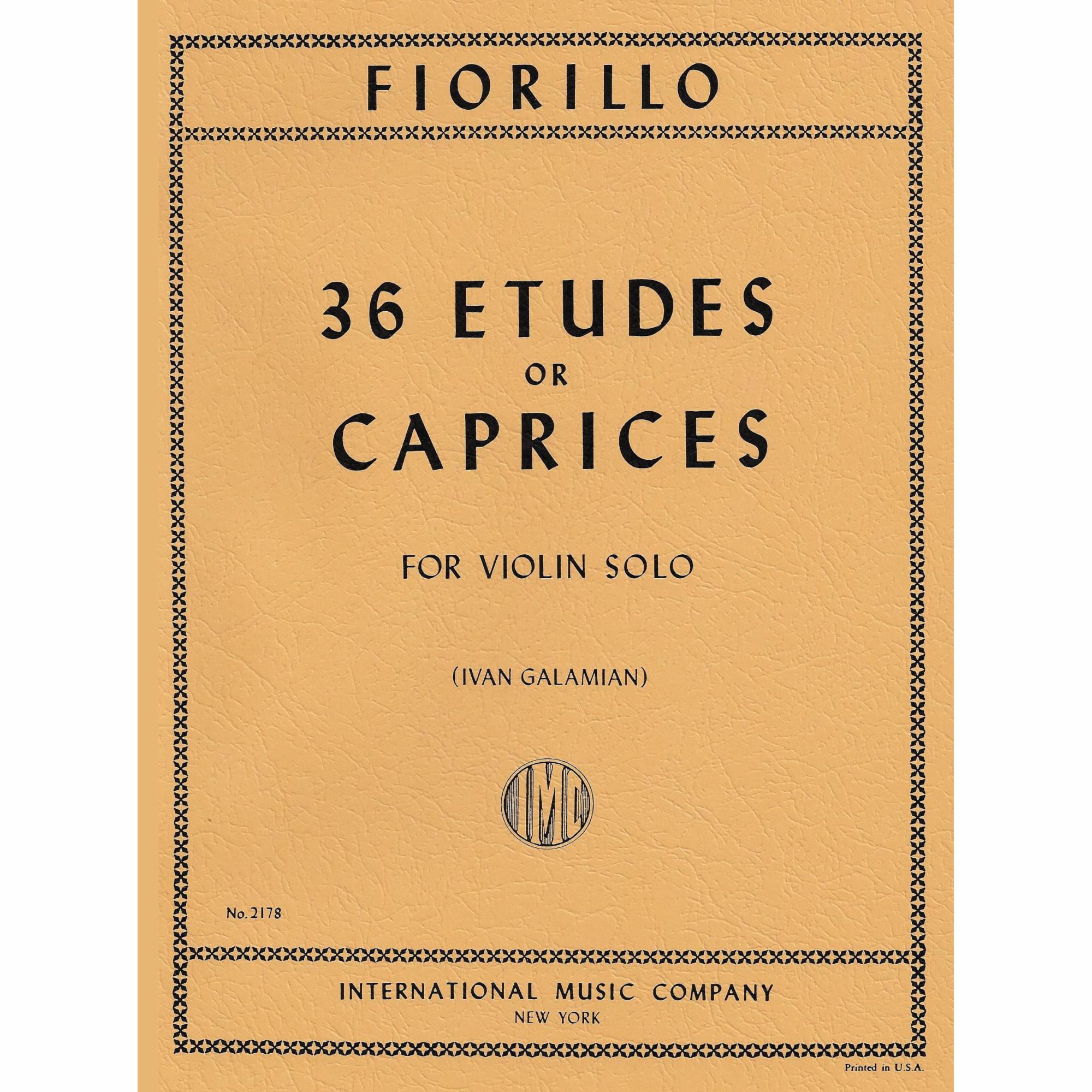 Fiorillo -- 36 Etudes or Caprices for Violin