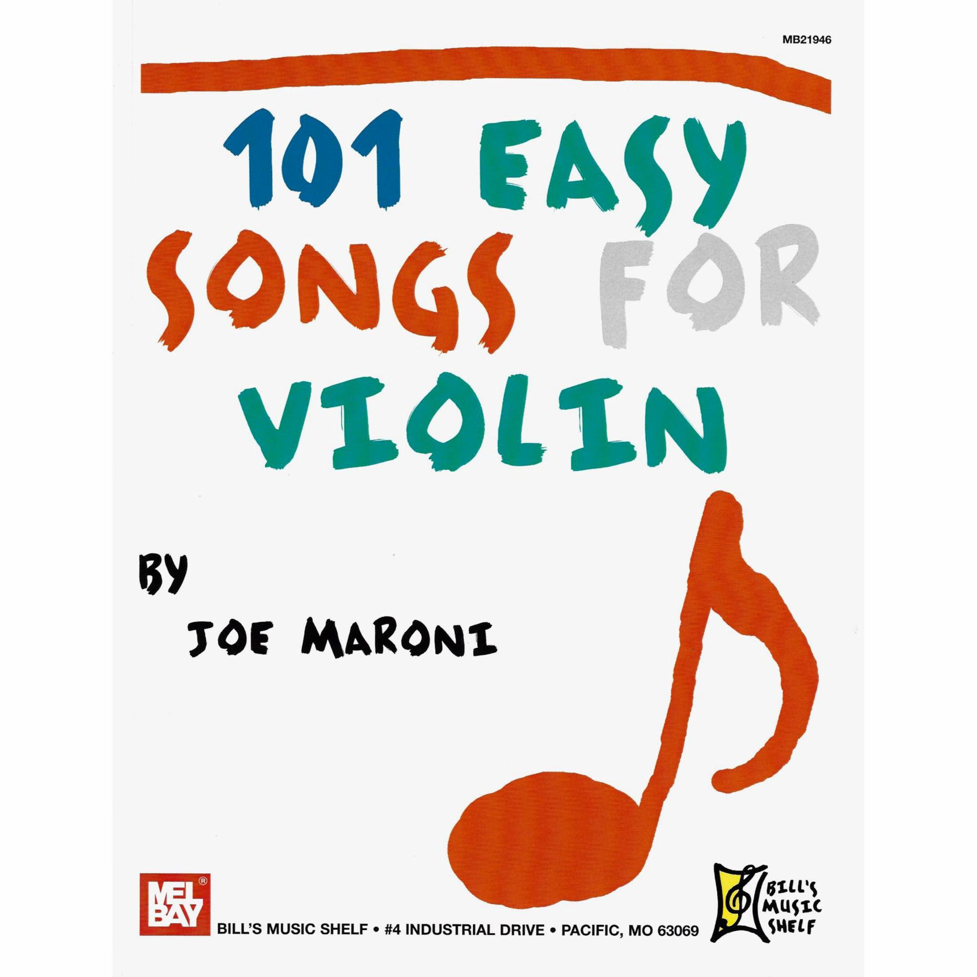 101 Easy Songs for Violin or Cello