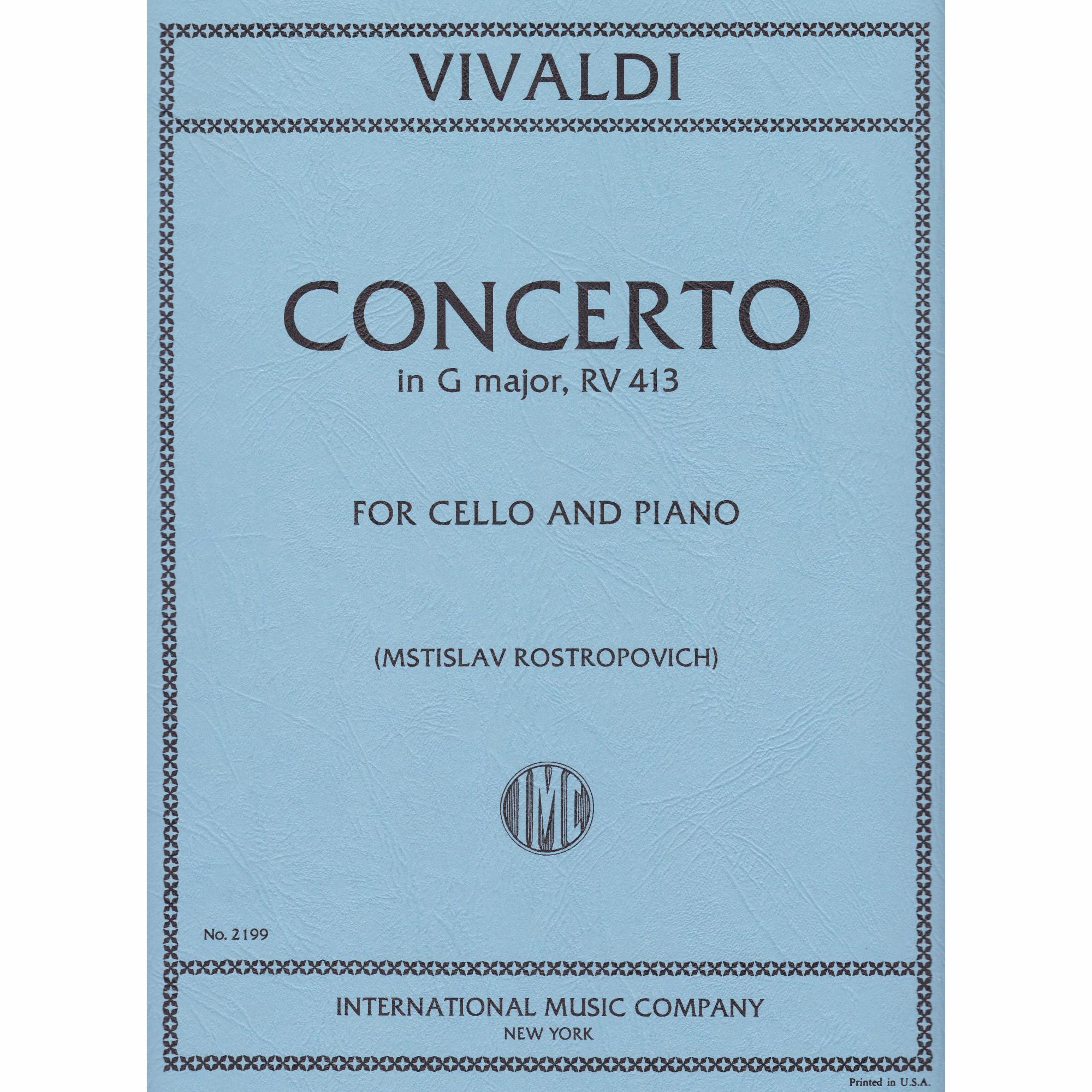 Cello Concerto in G Major, RV 413