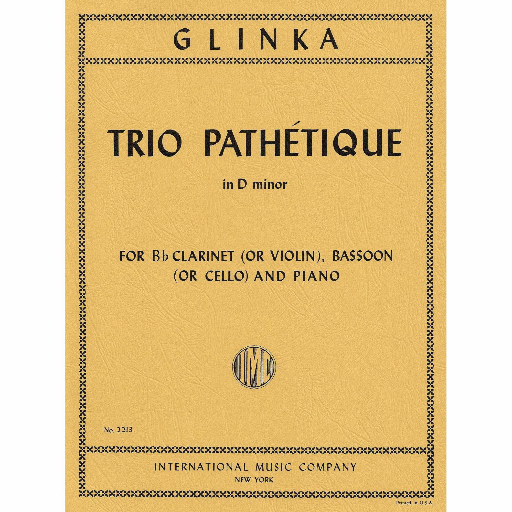 Glinka -- Trio Pathetique in D Minor