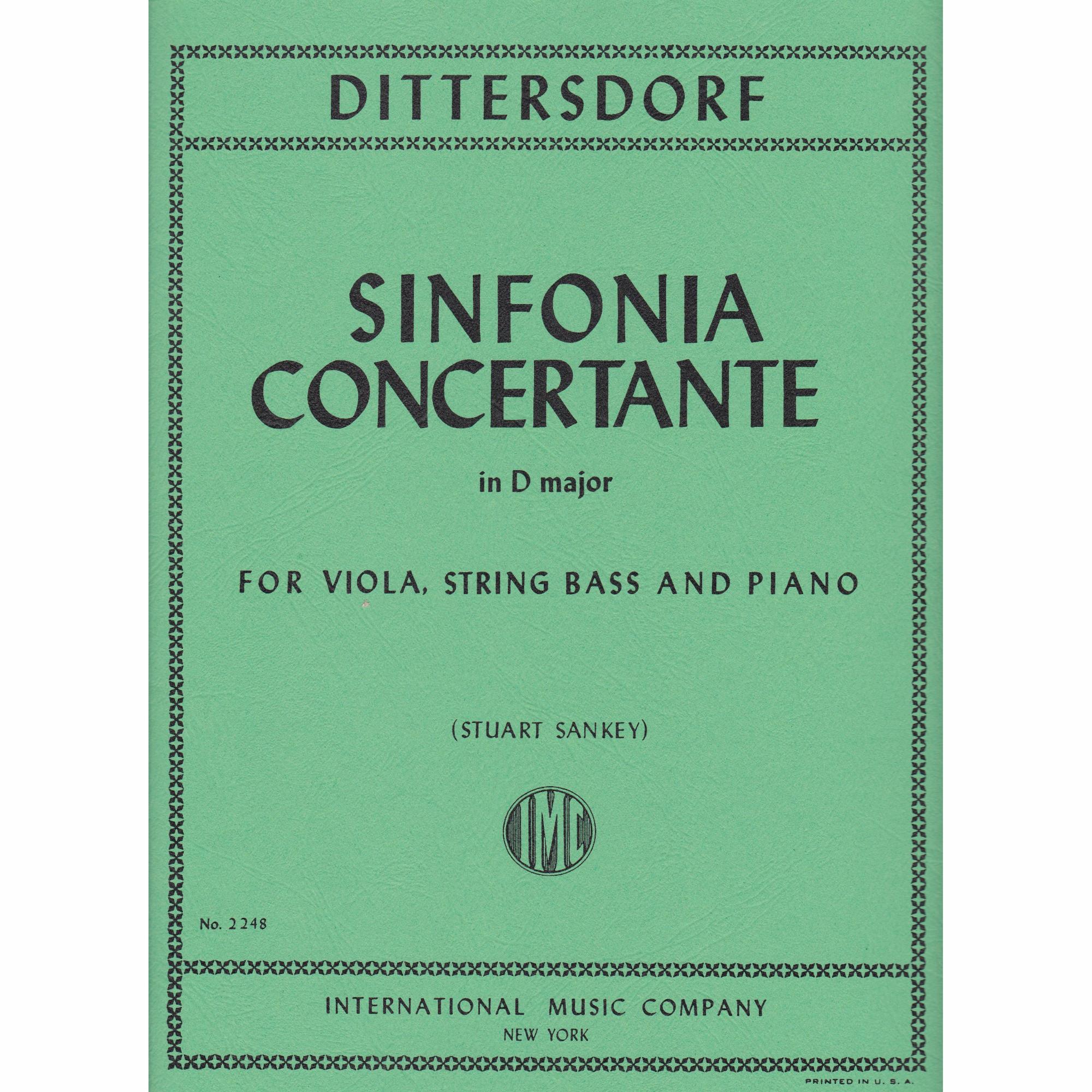 Sinfonia Concertante D Major for Viola and Bass