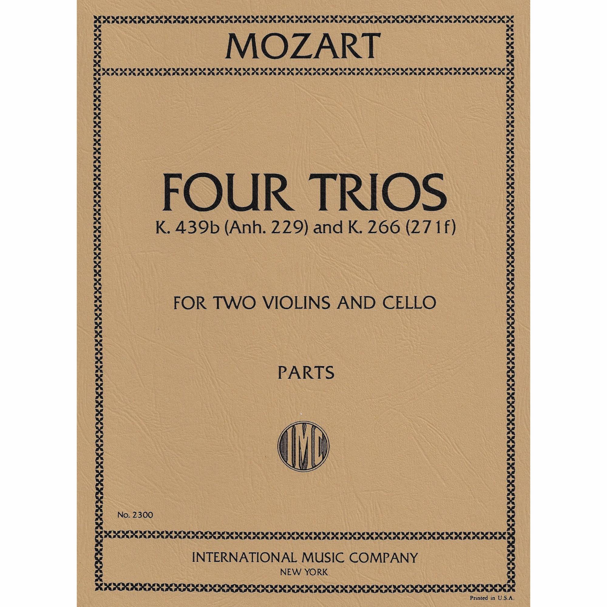 Mozart -- Four Trios, K. 439b & K. 266 for Two Violins and Cello