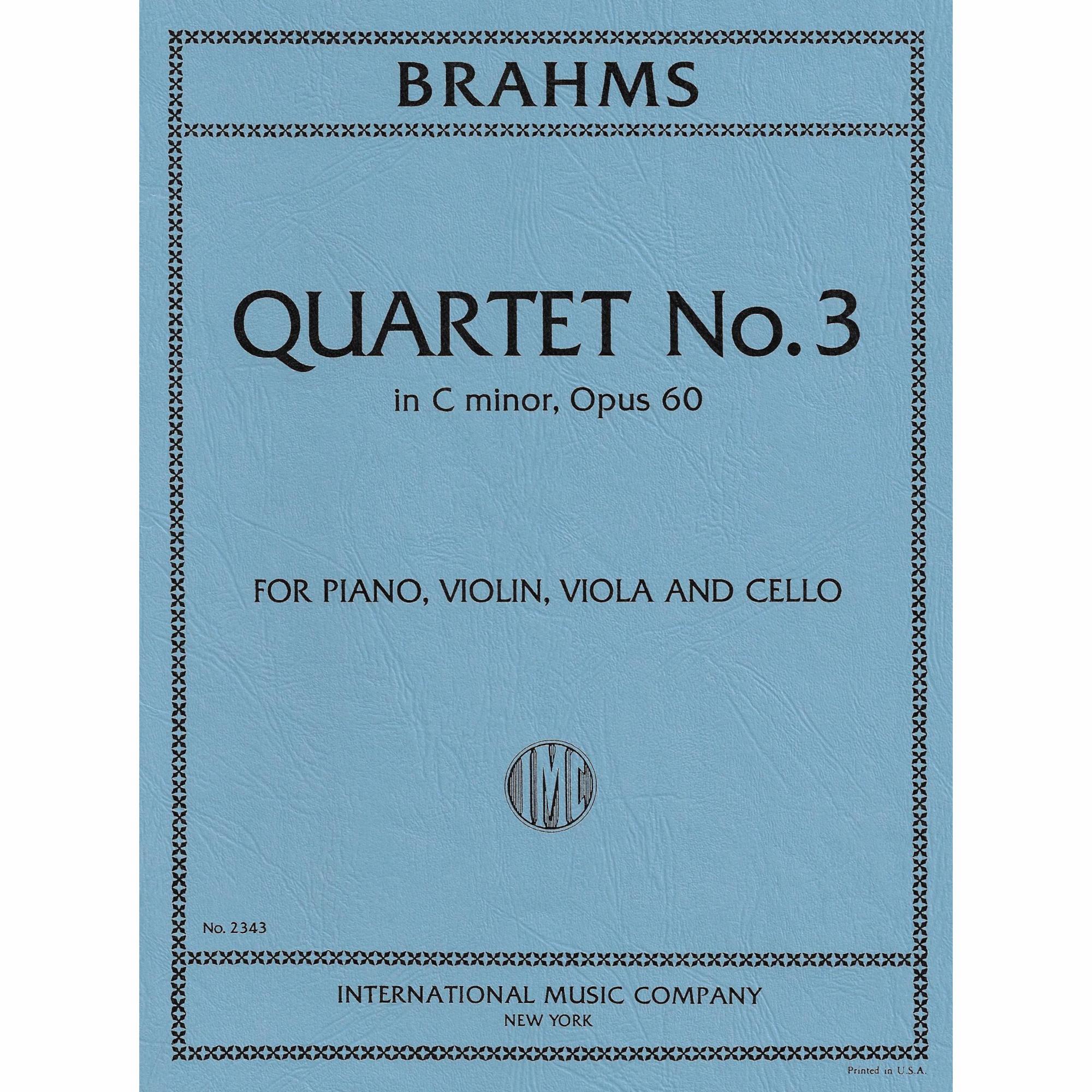 Brahms -- Piano Quartet No. 3 in C Minor, Op. 60