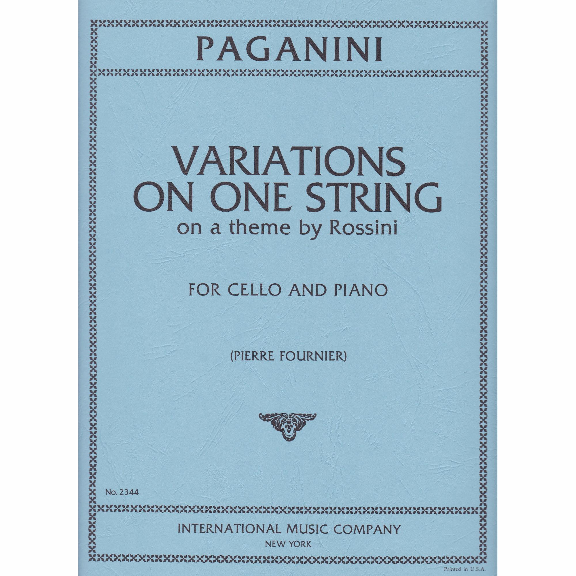 Rossini Variations on One String for Cello