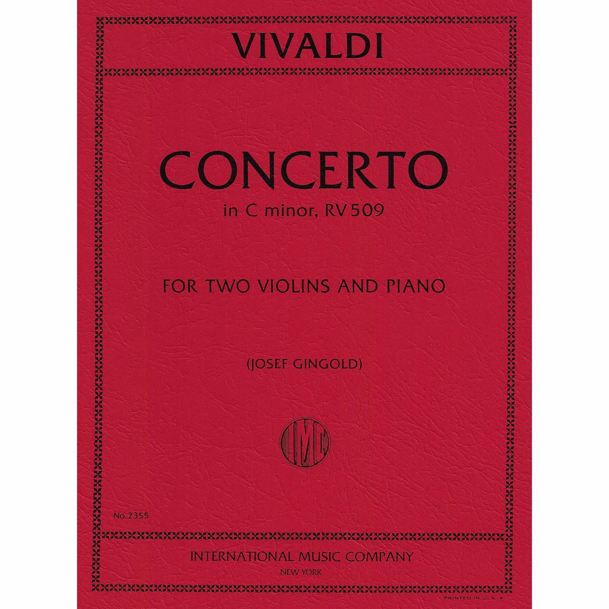 Vivaldi -- Concerto in C Minor, RV 509 for Two Violins and Cello
