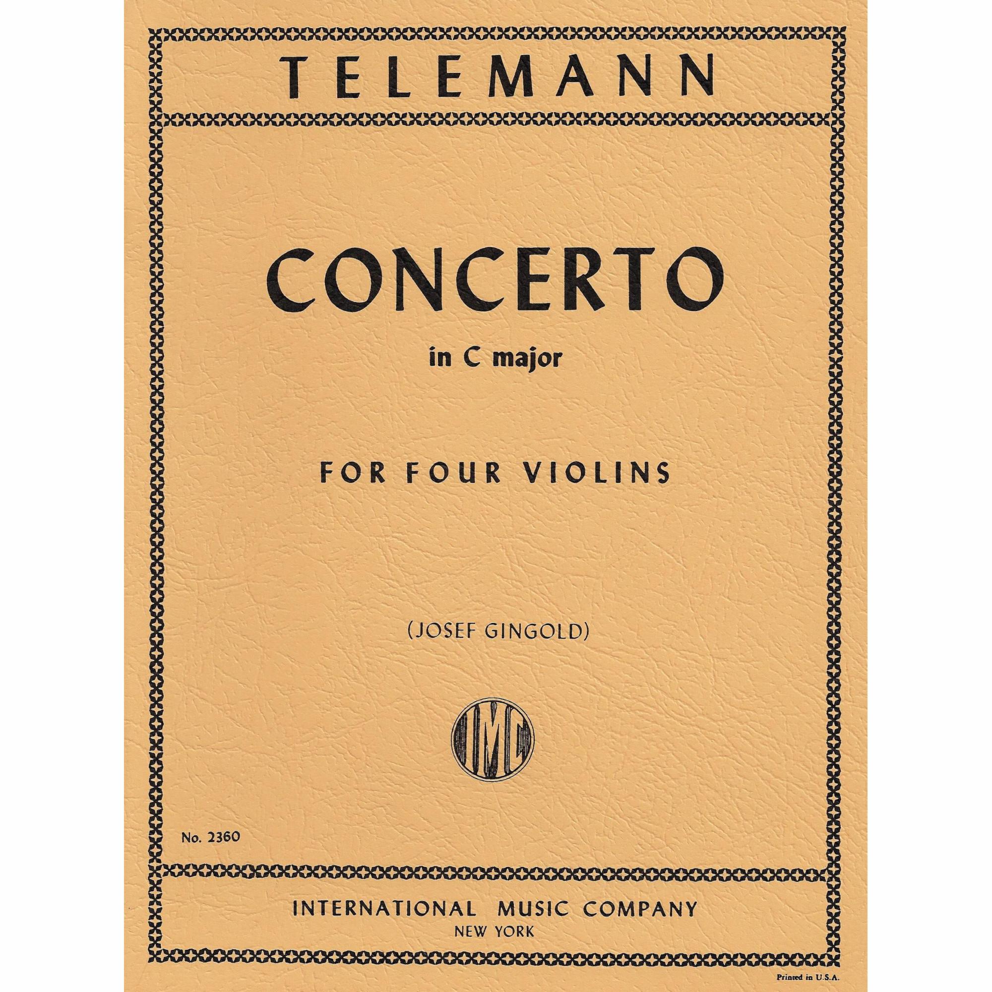 Telemann -- Concerto in C Major for Four Violins