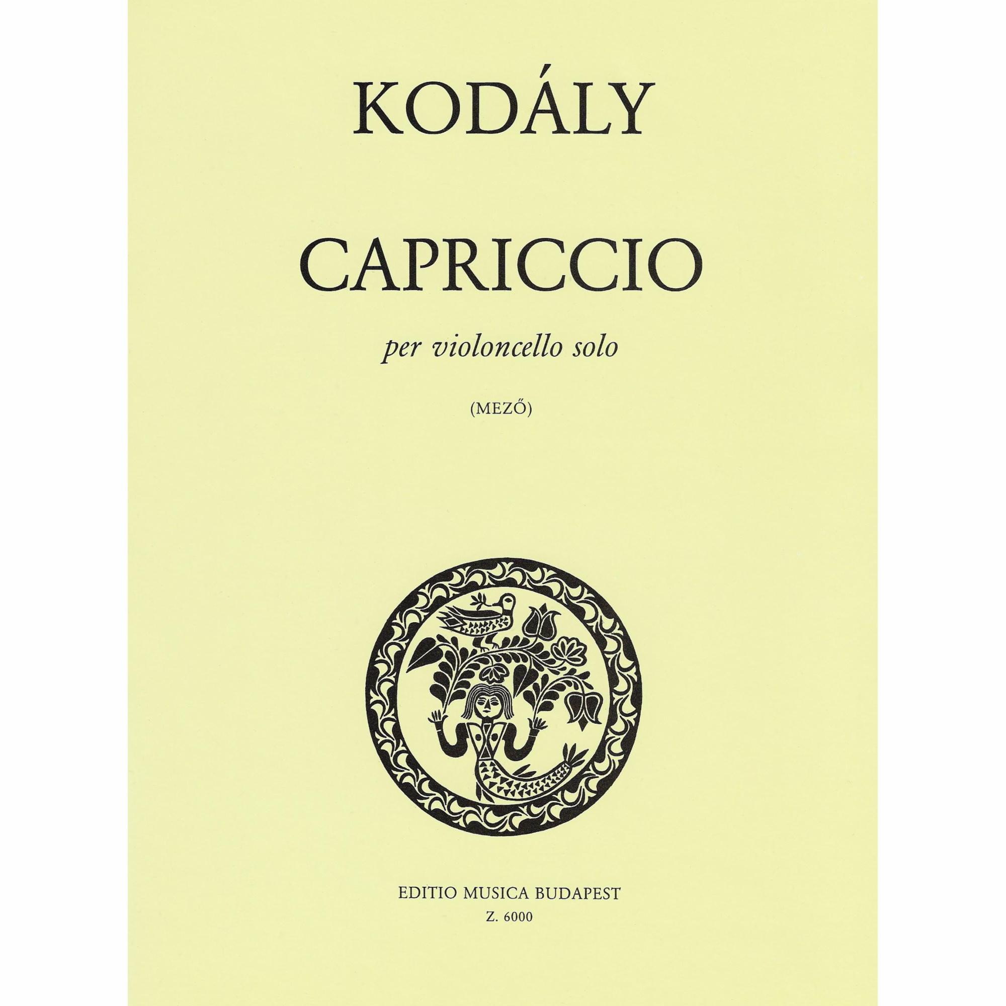 Kodaly -- Capriccio for Solo Cello