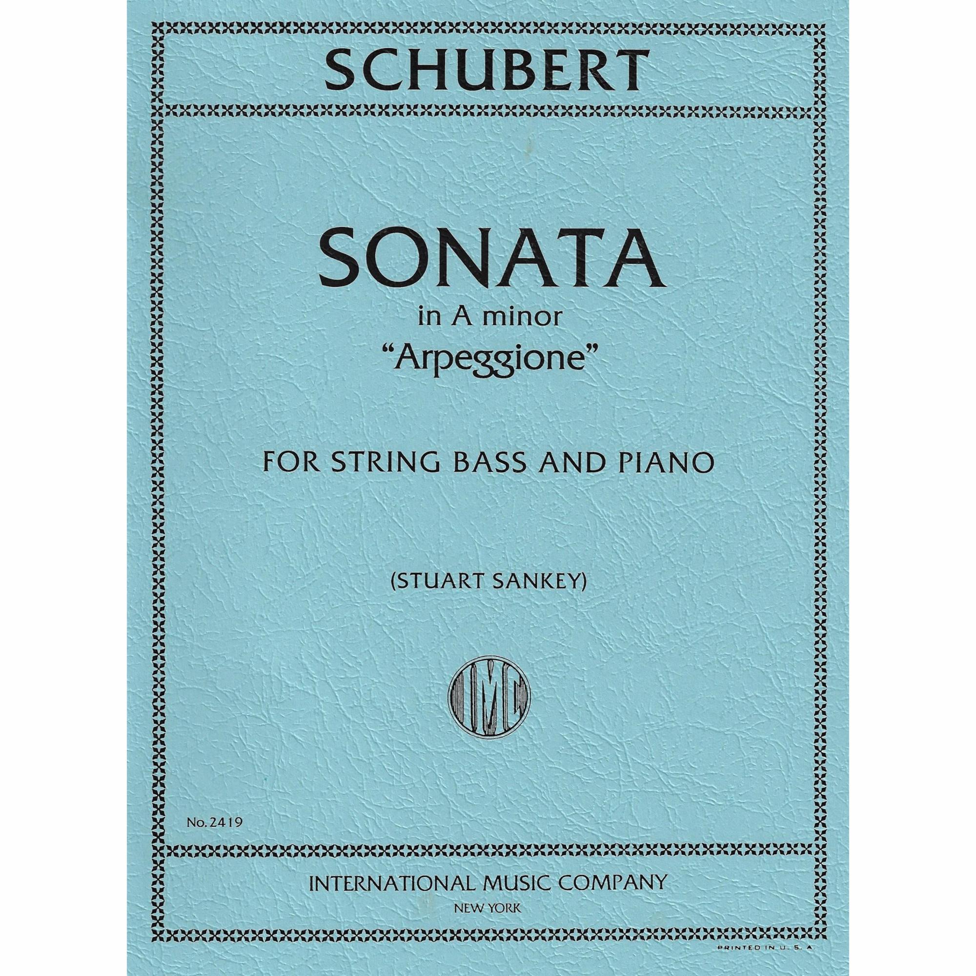 Arpeggione Sonata, D. 821 for Bass and Piano