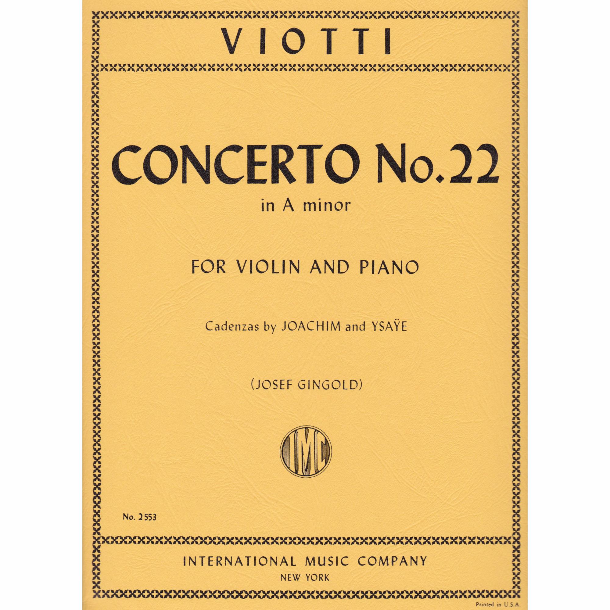 Violin Concerto No. 22 in A Minor