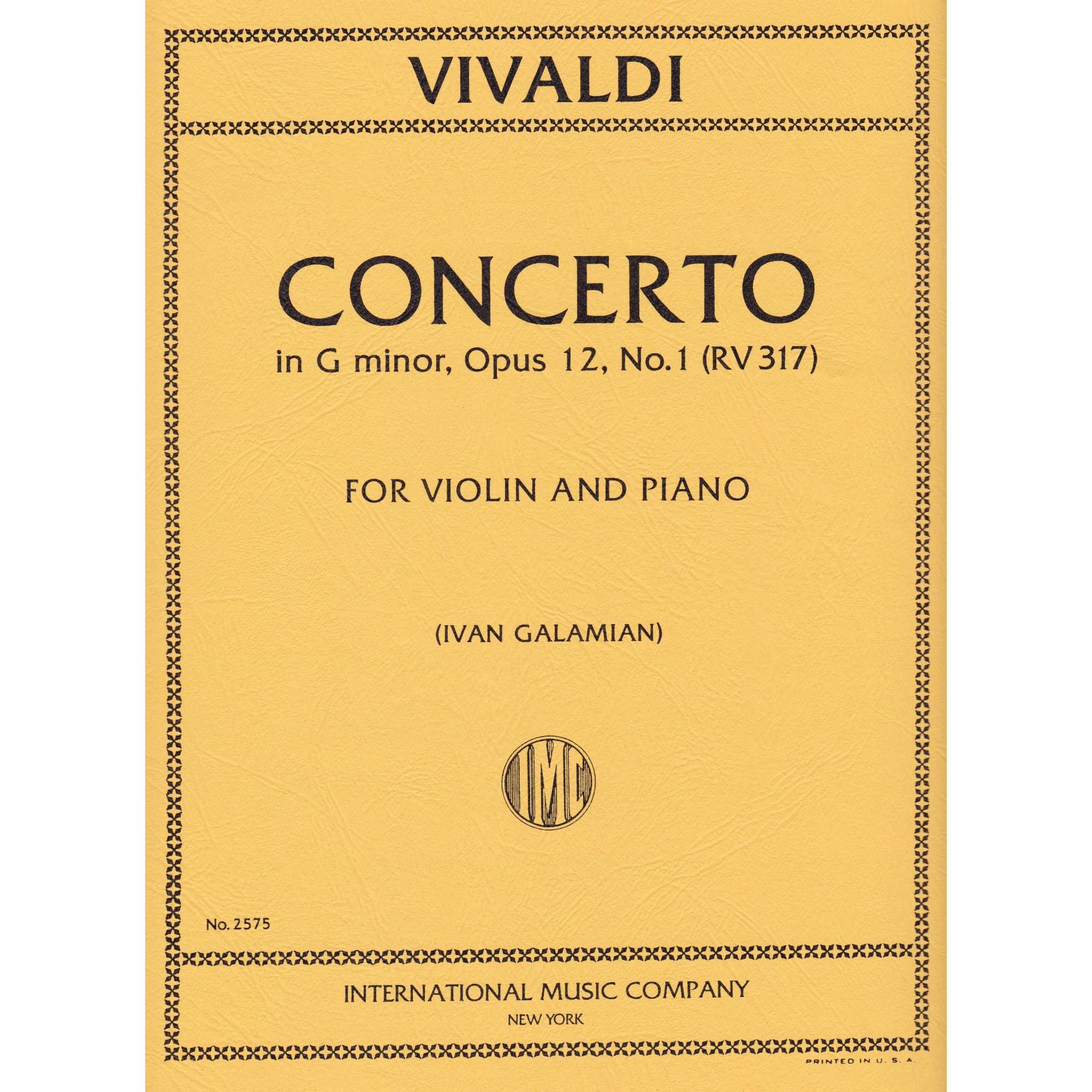 Violin Concerto in G Minor, Op. 12, No. 1