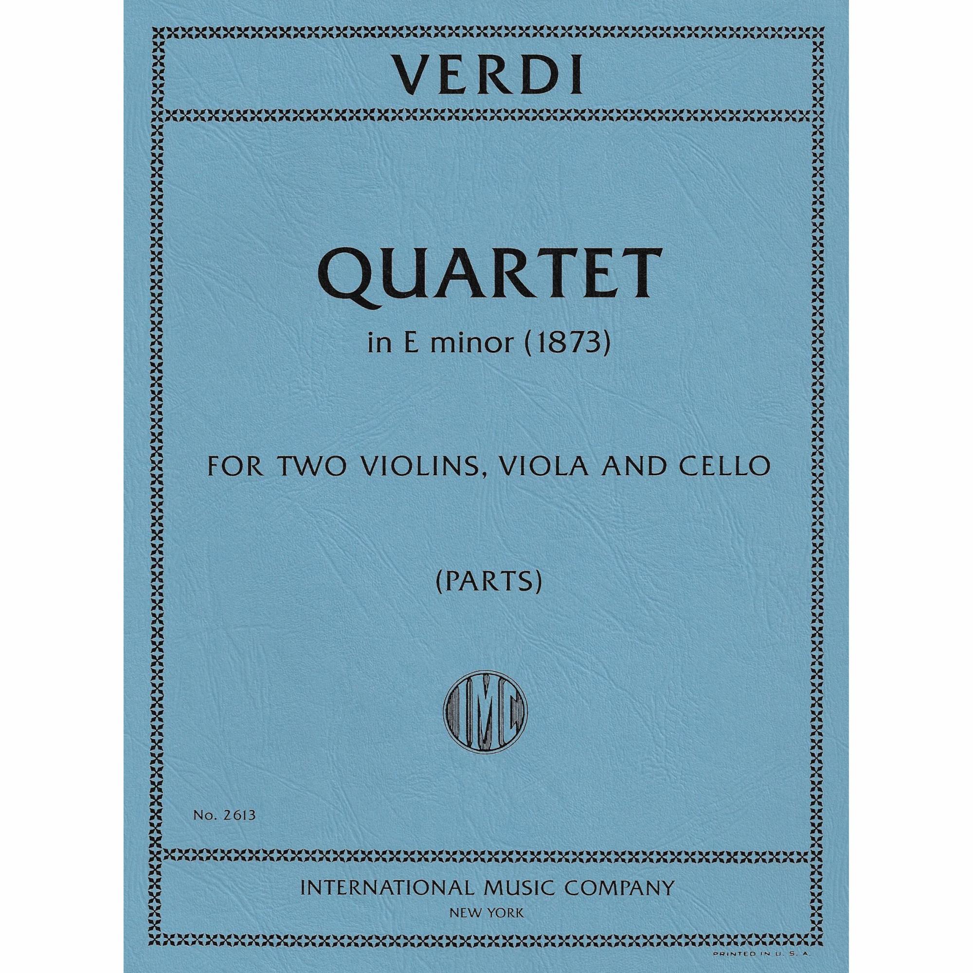 Verdi -- String Quartet in E Minor