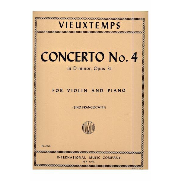 Concerto No.4 in D Minor, Op.31 (Violin)
