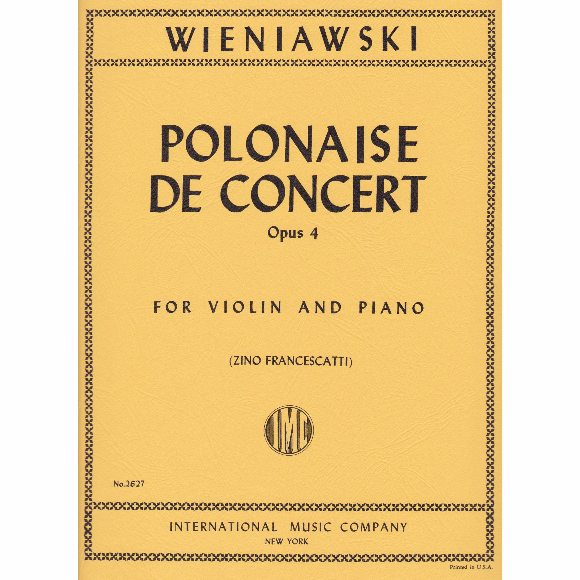 Polonaise de Concert in D Major, Op. 4