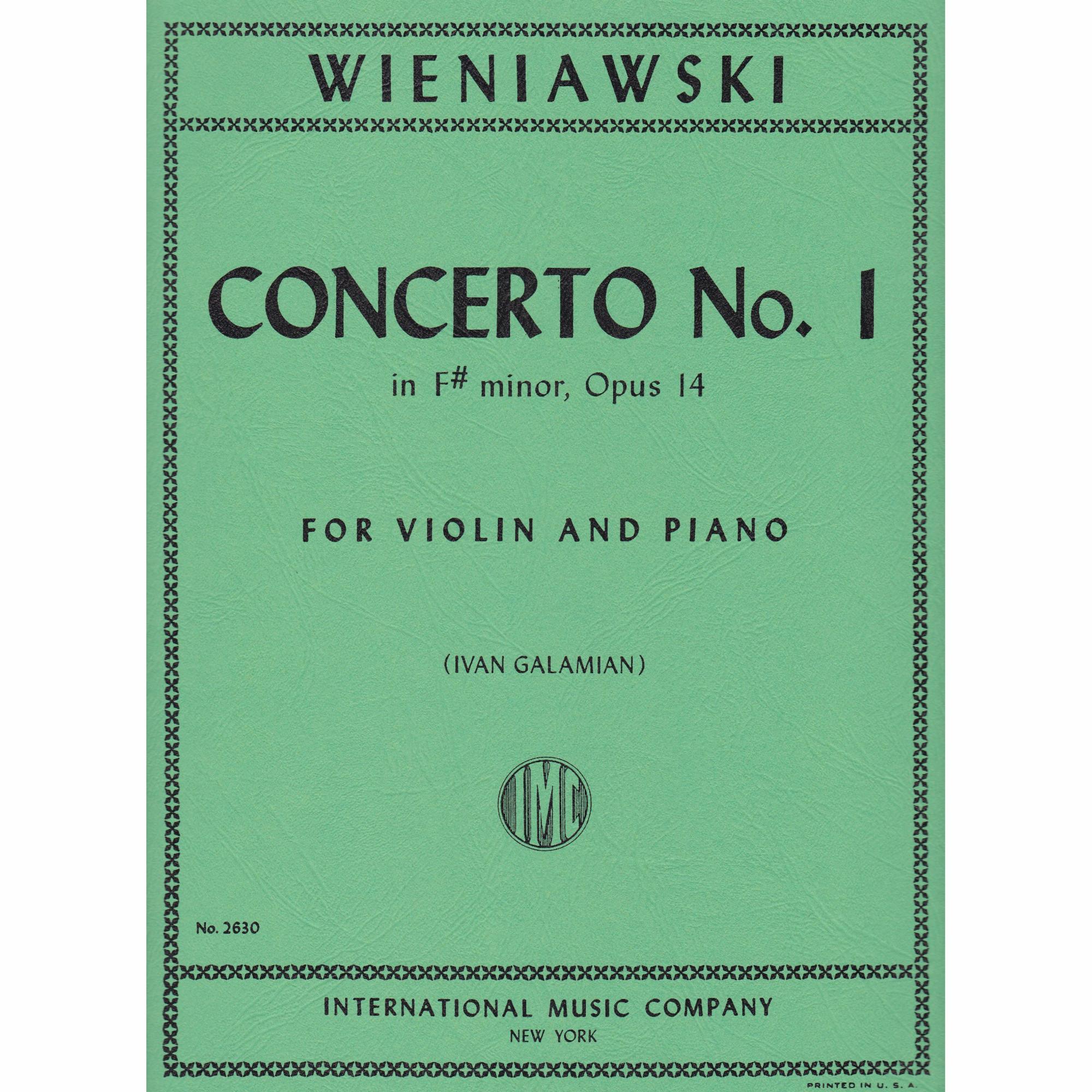Violin Concerto No. 1 in F-Sharp Minor, Op. 14