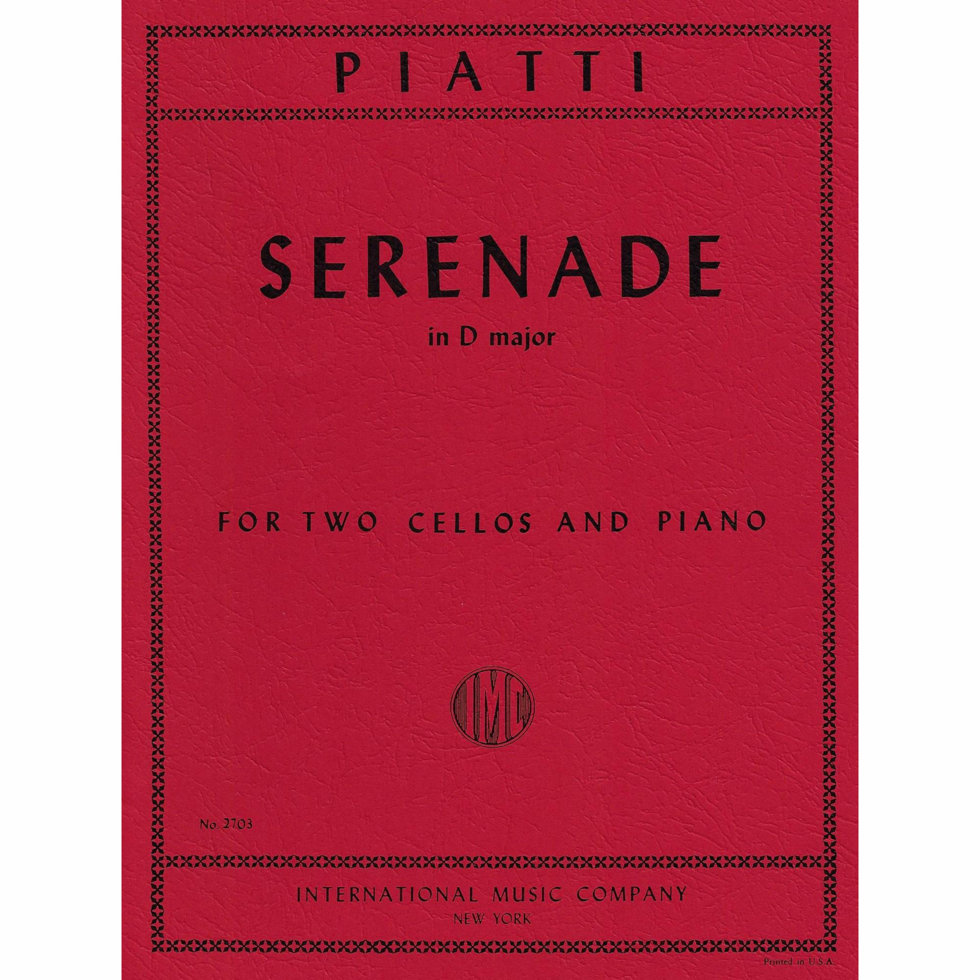 Piatti -- Serenade in D Major for Two Cellos and Piano