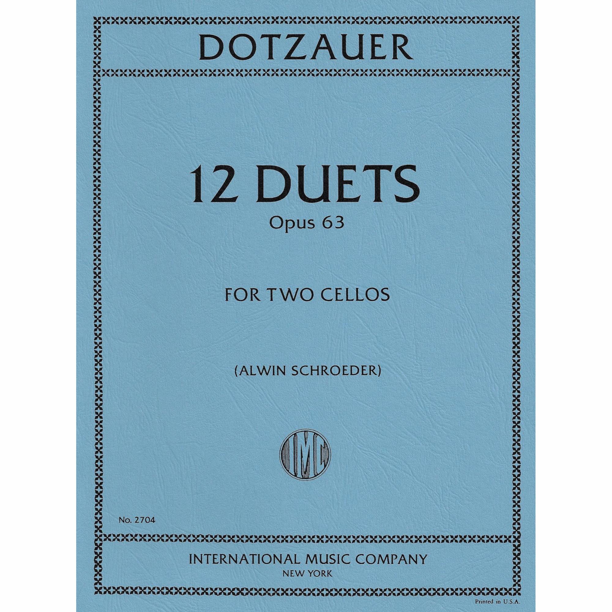 Dotzauer -- 12 Duets, Op. 63 for Two Cellos